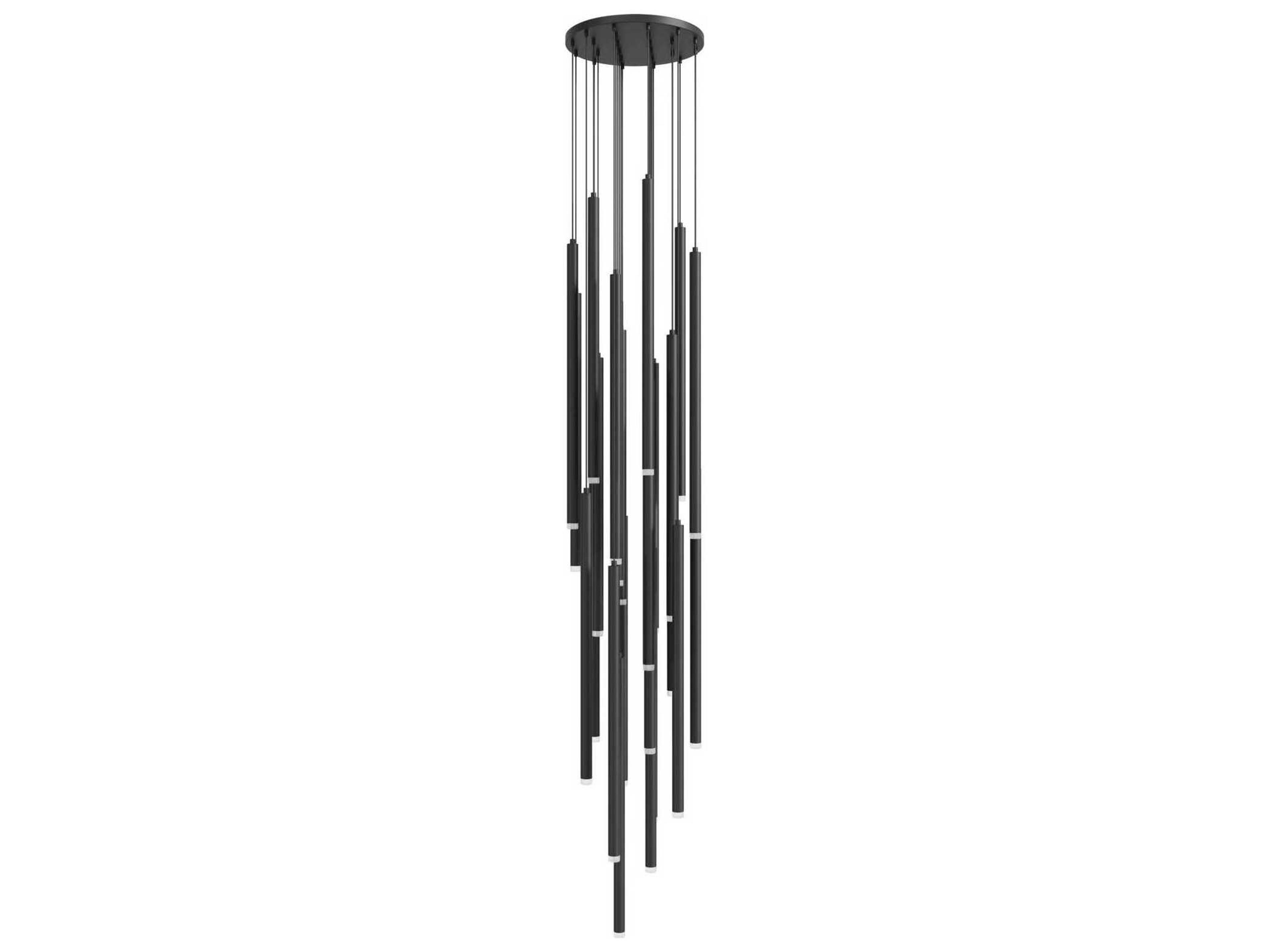 Avenue Lighting Filmore Ave 25-Light Black Linear Pendant