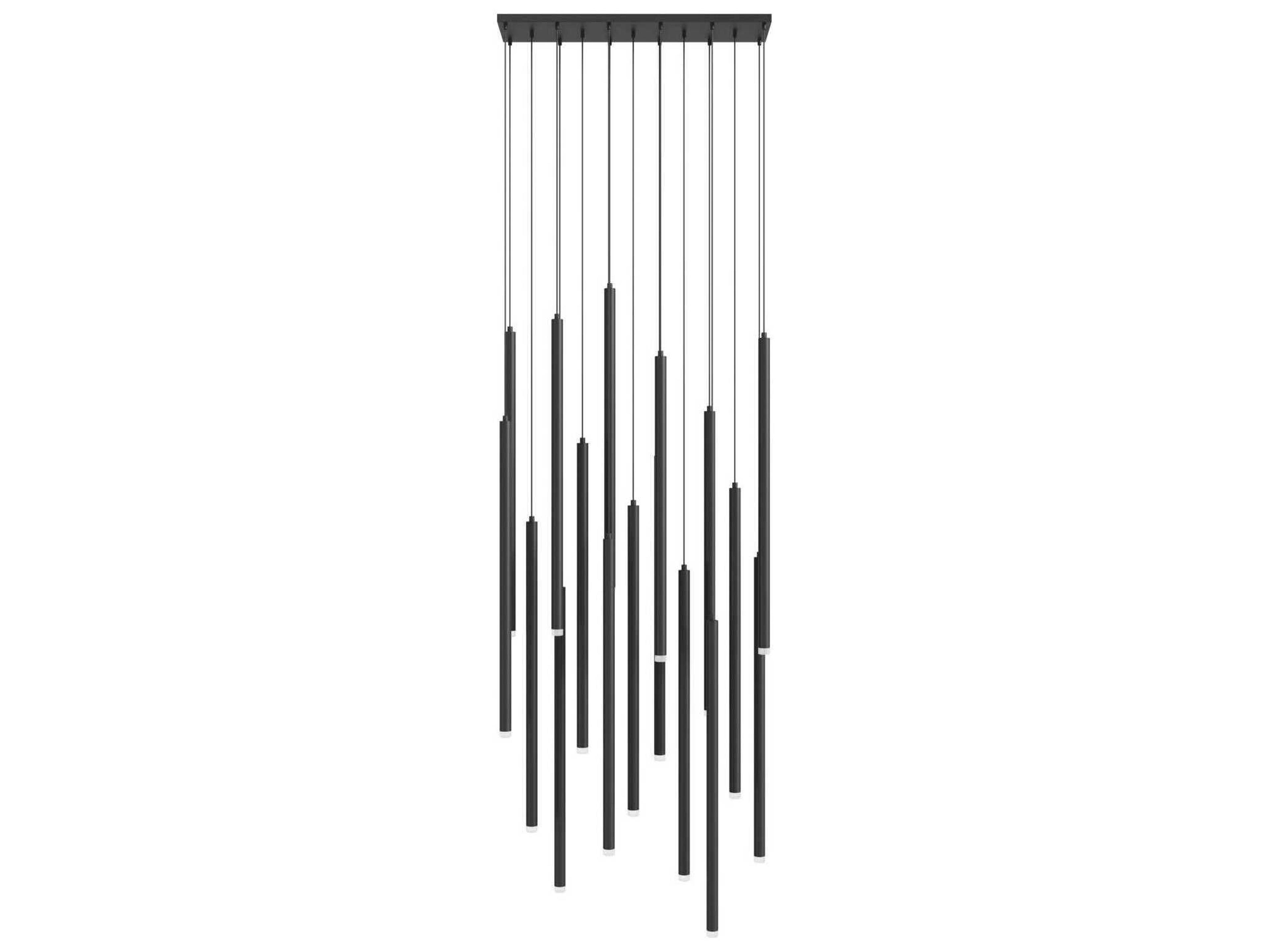 Avenue Lighting Filmore Ave 17-Light Black Linear Island Pendant