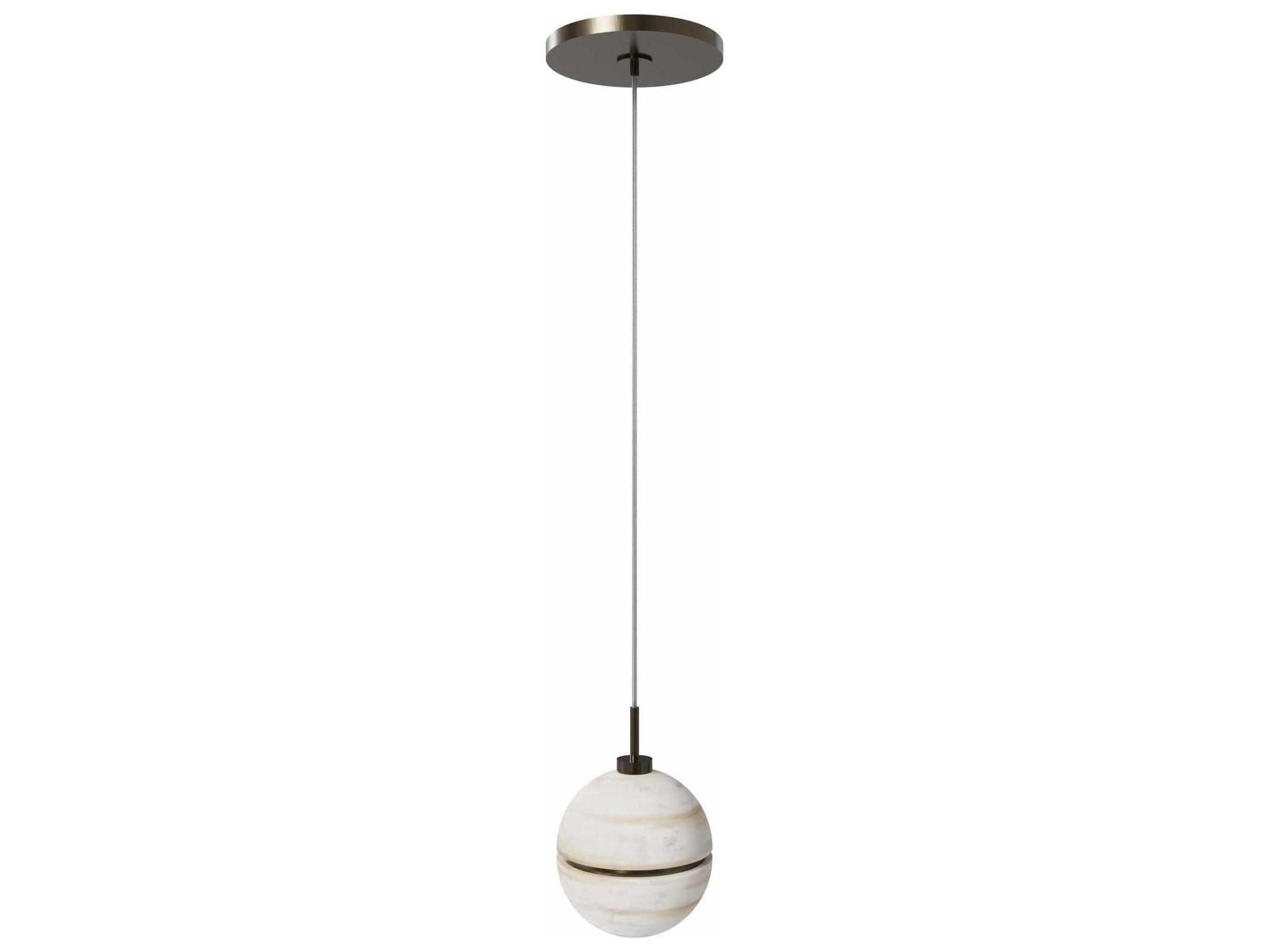 Avenue Lighting Sedona 1-Light Aged Brass Globe Mini Pendant