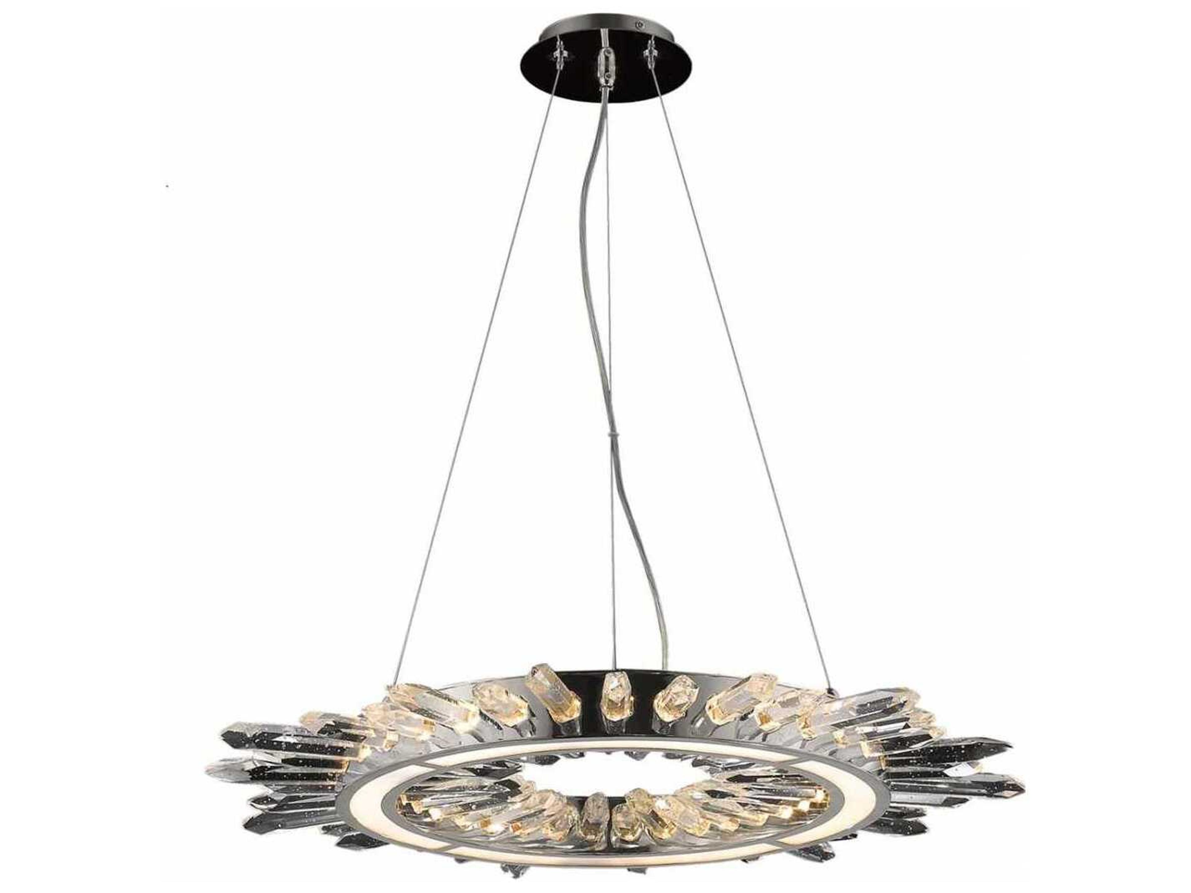 Avenue Lighting Aspen Polished Nickel Round Pendant