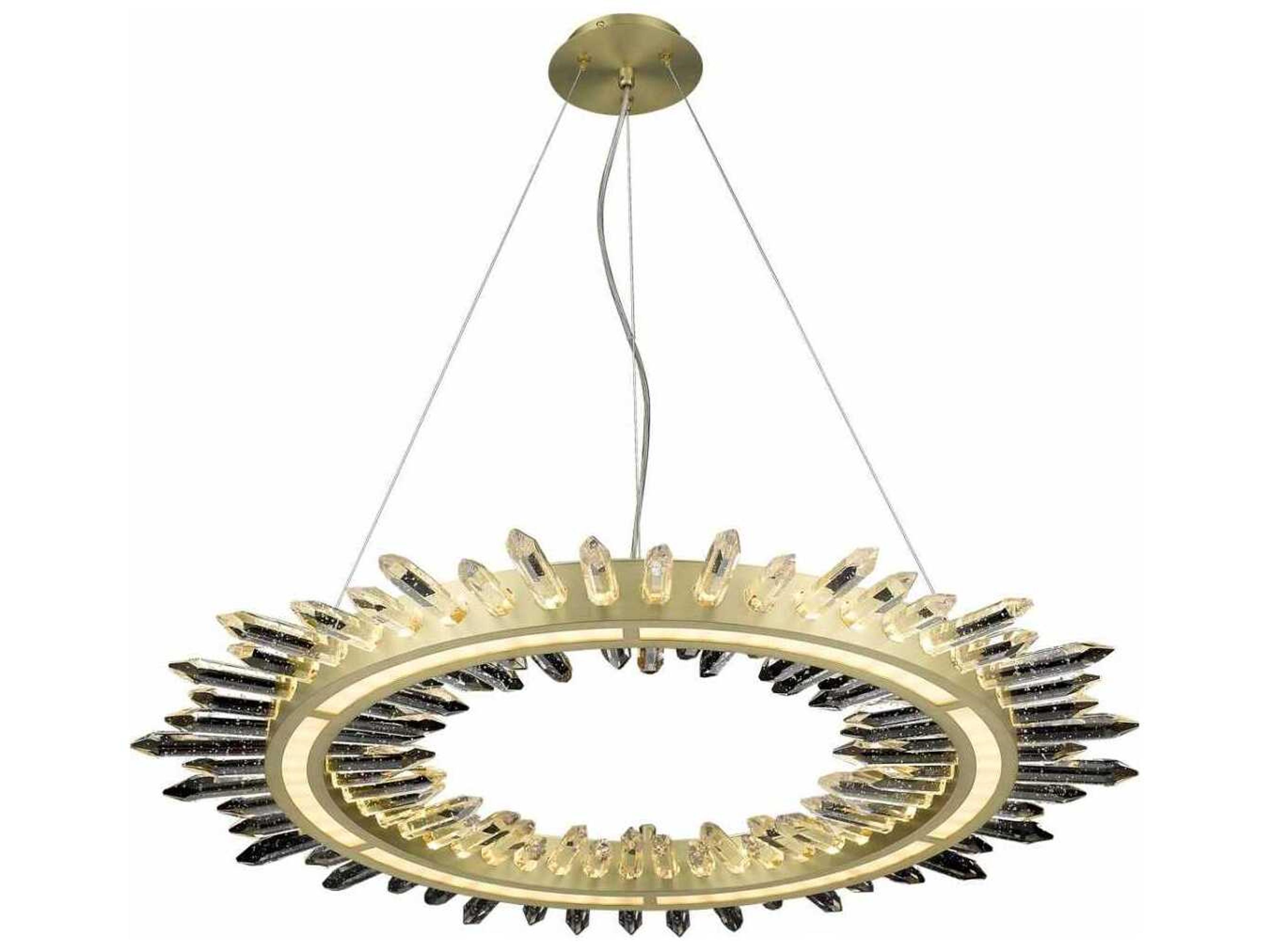 Avenue Lighting Aspen Brushed Brass Round Pendant