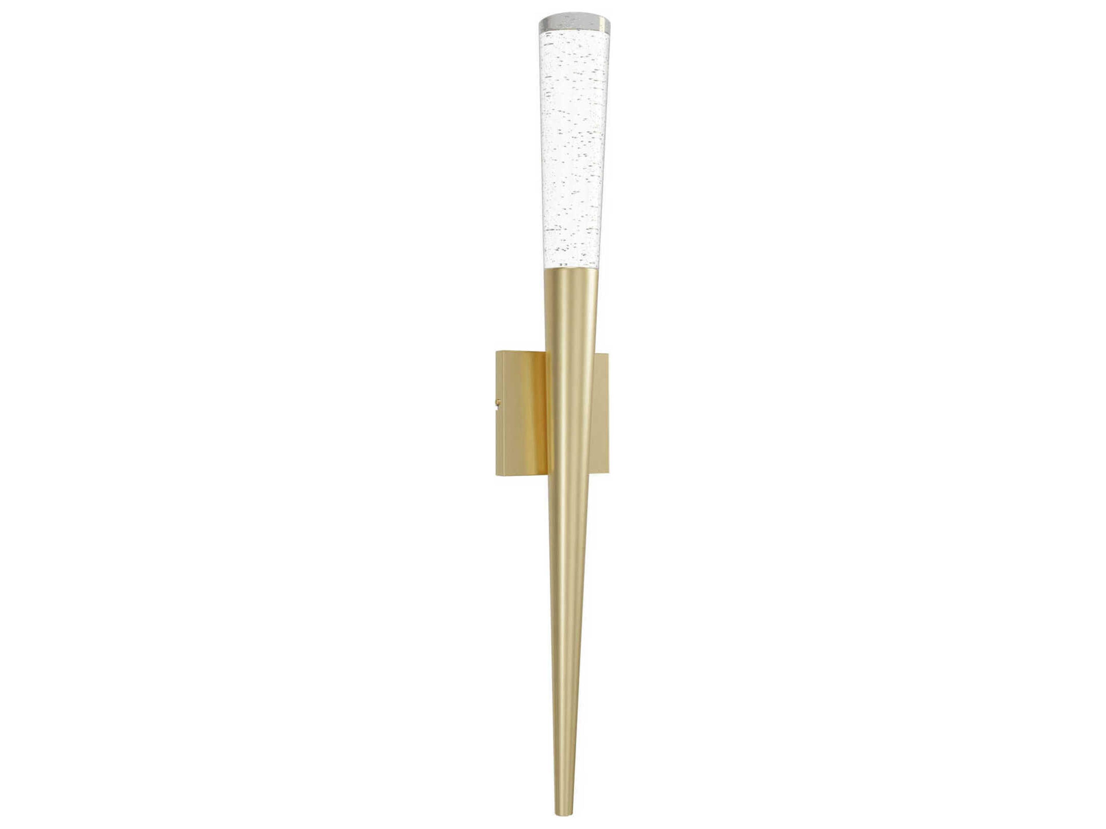 Avenue Lighting The Original Glacier 1-Light Brushed Brass Wall Sconce