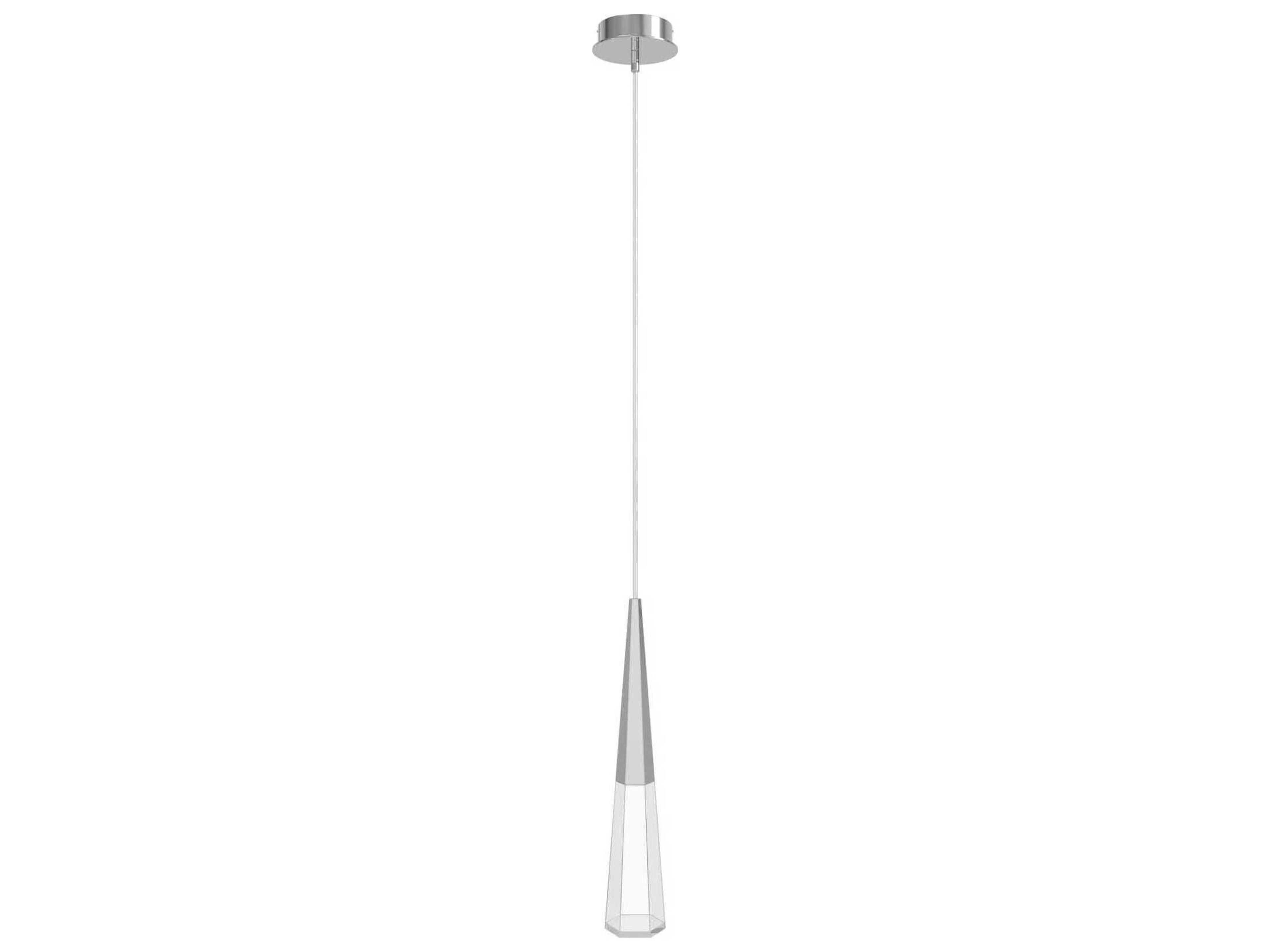 Avenue Lighting Avalon 1-Light Polished Chrome Linear Mini Pendant
