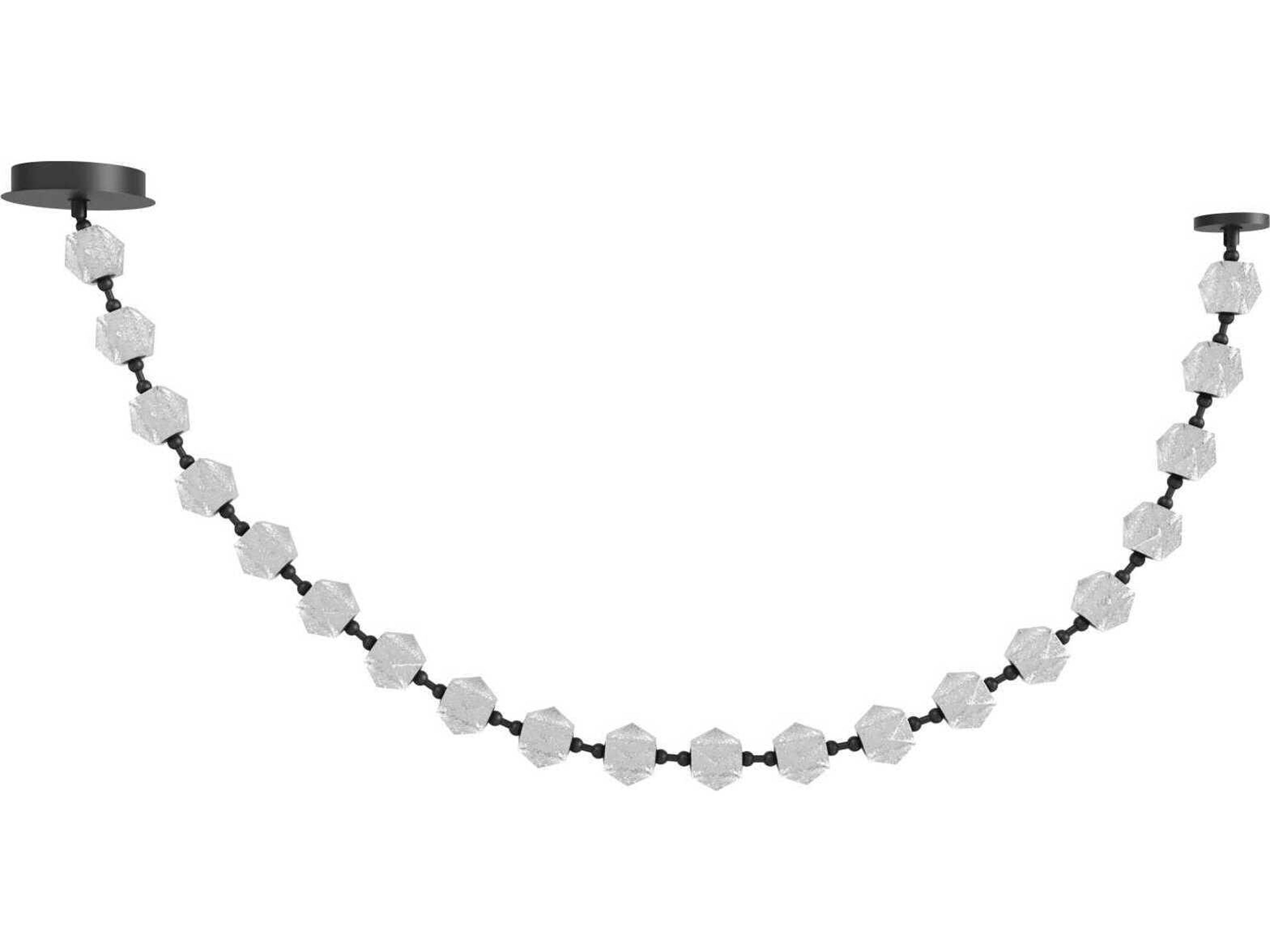 Avenue Lighting Beluga 20-Light Black Geometric Pendant