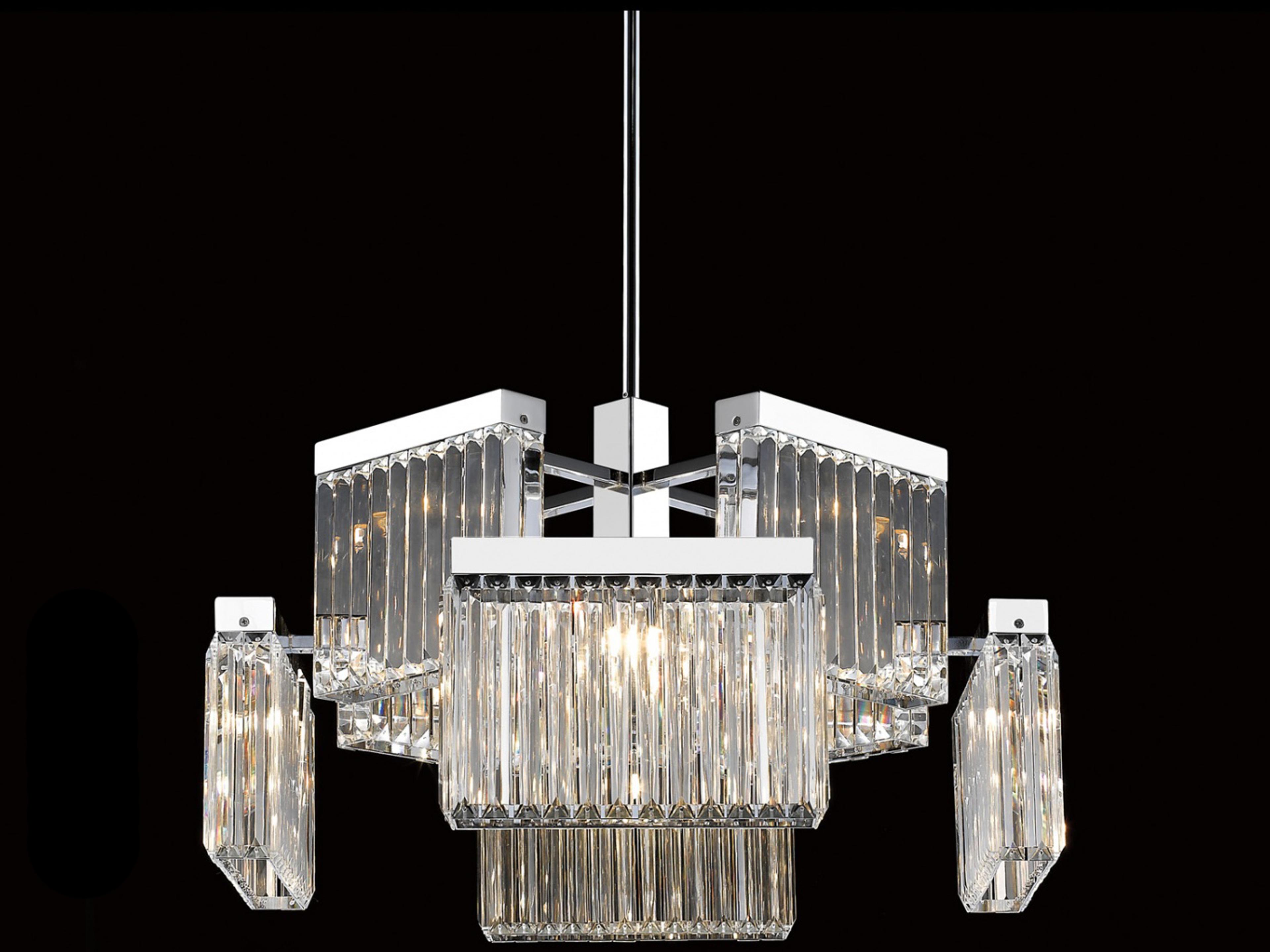Avenue Lighting Broadway 8-Light Polished Nickel Chandelier