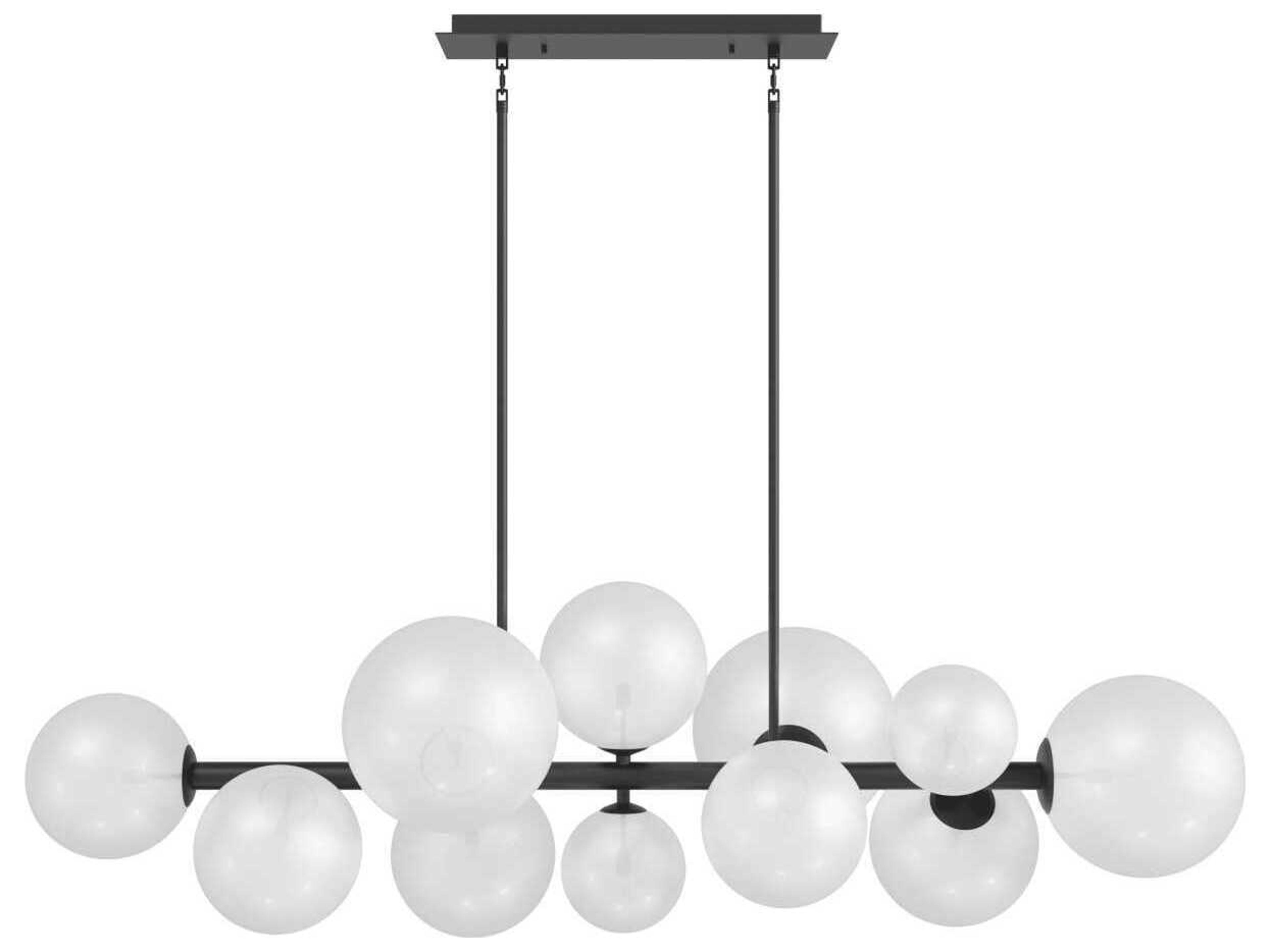 Avenue Lighting Delilah 12-Light Black Globe Island Pendant
