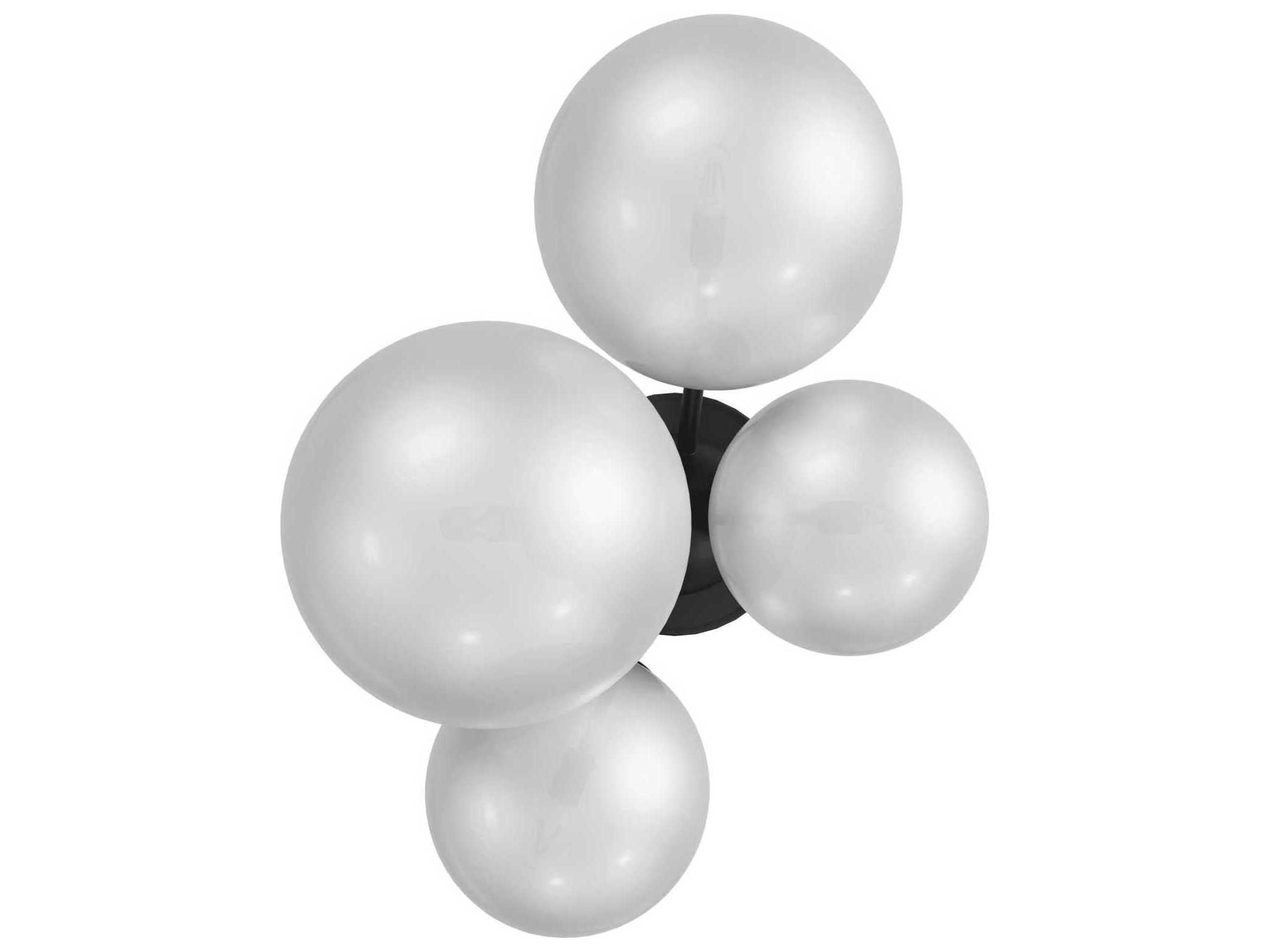 Avenue Lighting Delilah 4-Light Black Wall Sconce