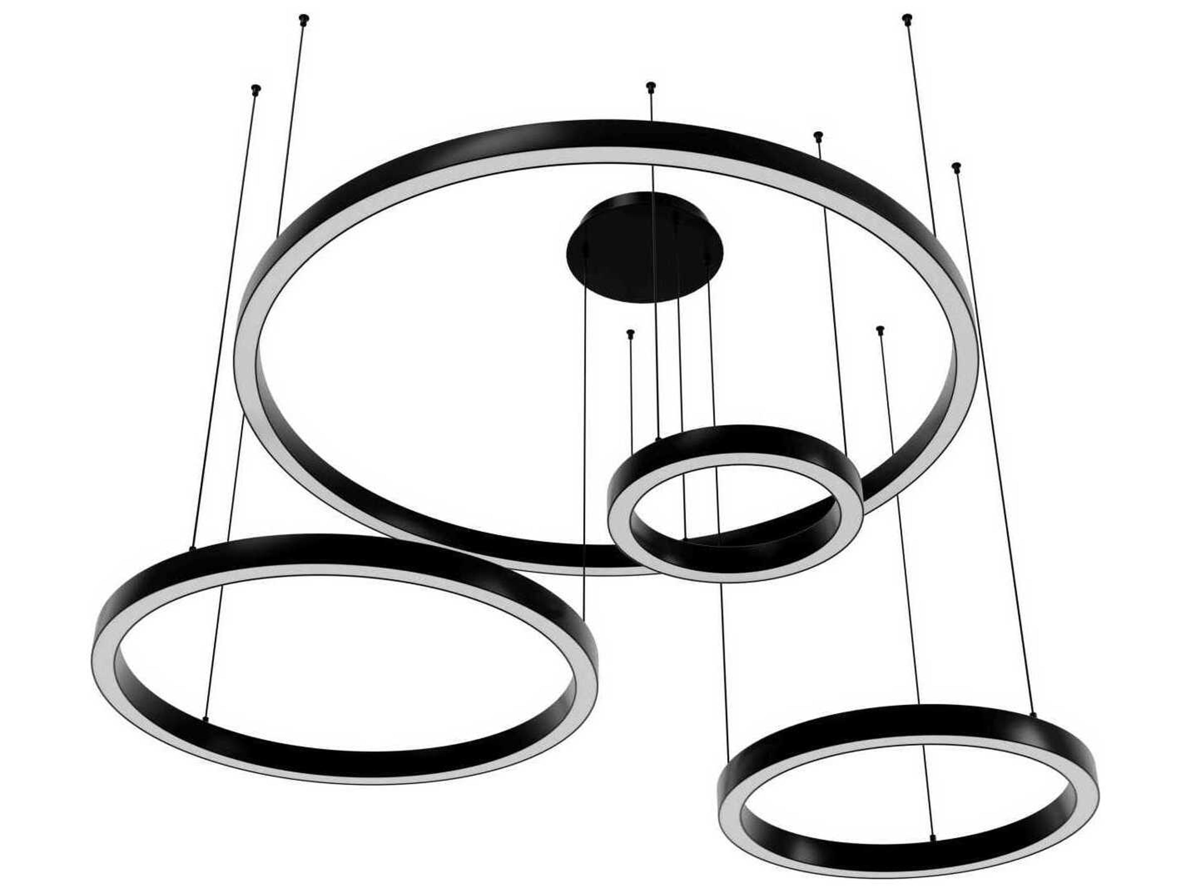 Avenue Lighting Aria Polished Black Gunmetal Chrome Round Pendant