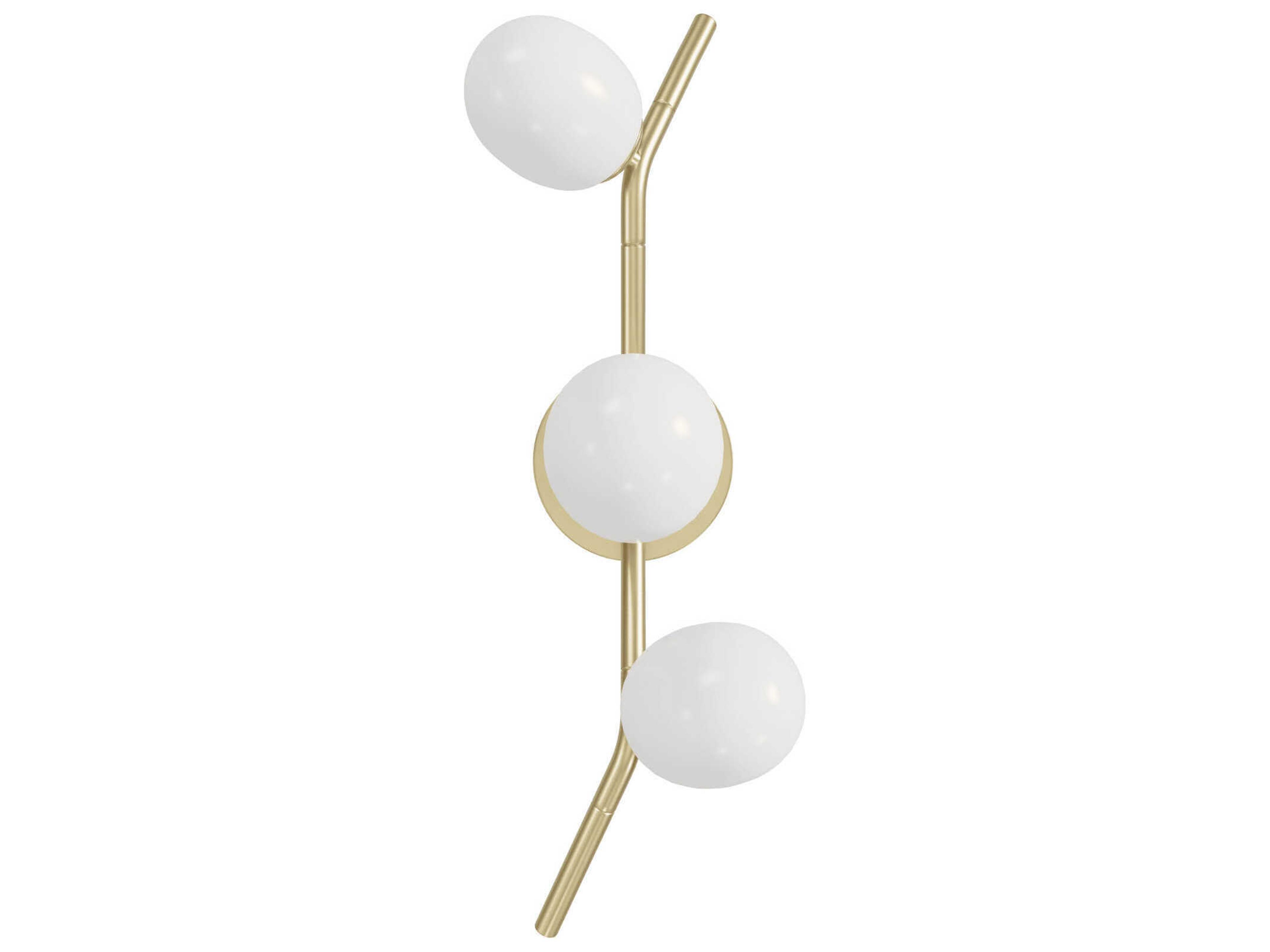 Avenue Lighting Hampton 3-Light Brushed Brass Wall Sconce