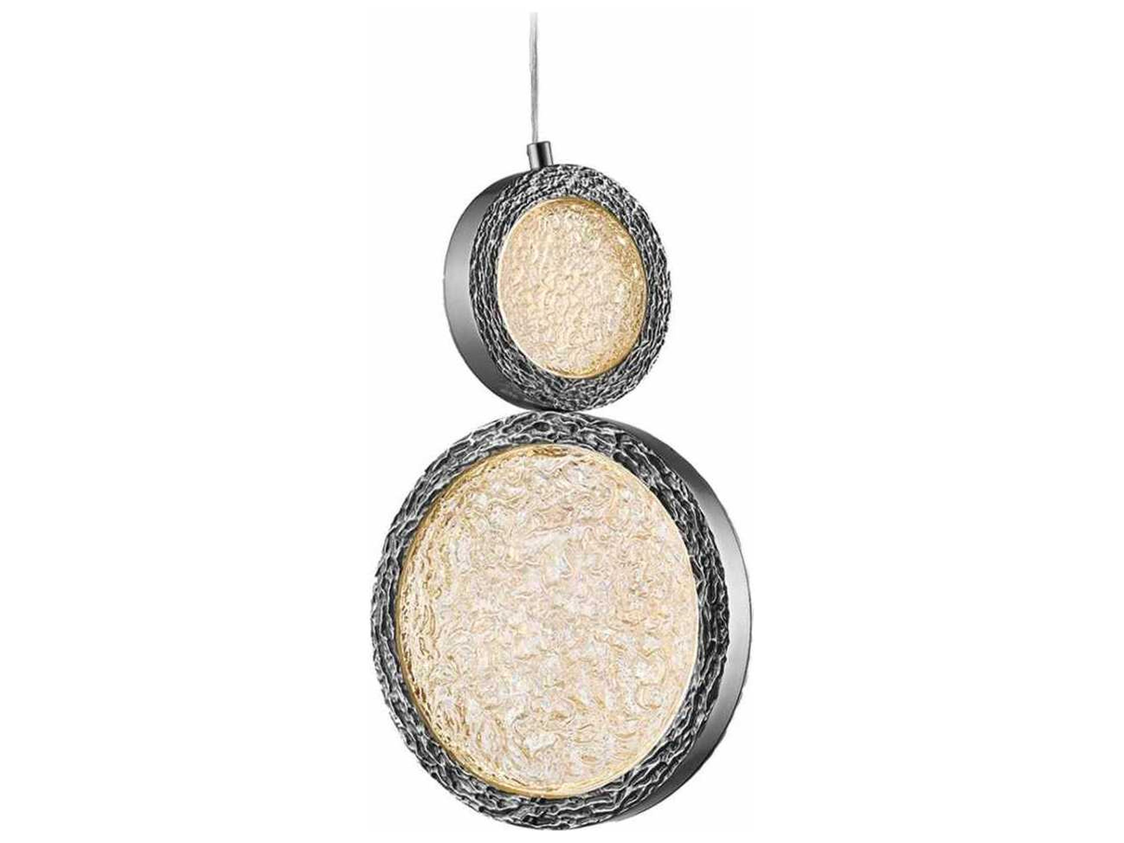 Avenue Lighting Bottega Polished Nickel Round Mini Pendant