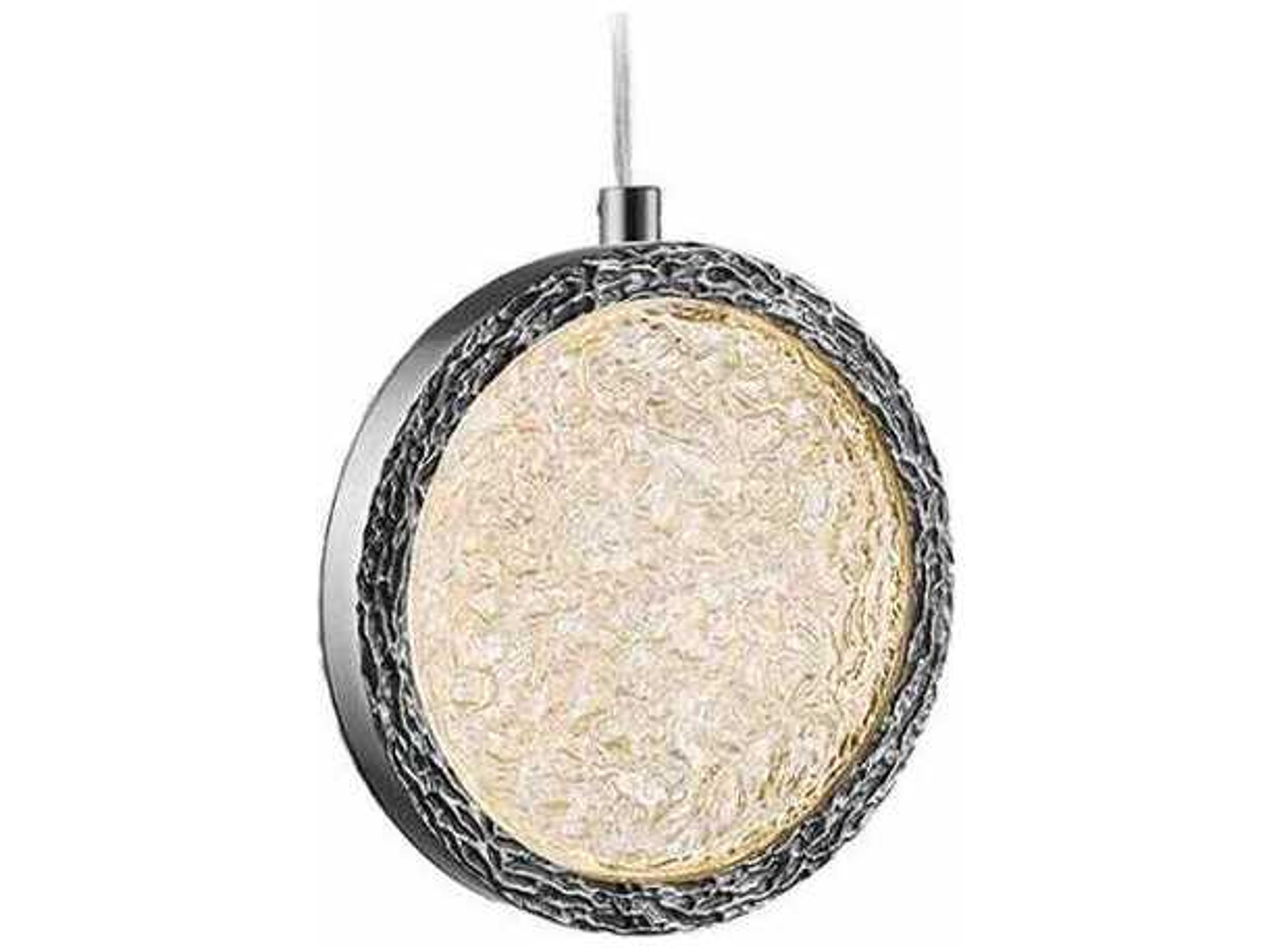 Avenue Lighting Bottega Polished Nickel Round Mini Pendant