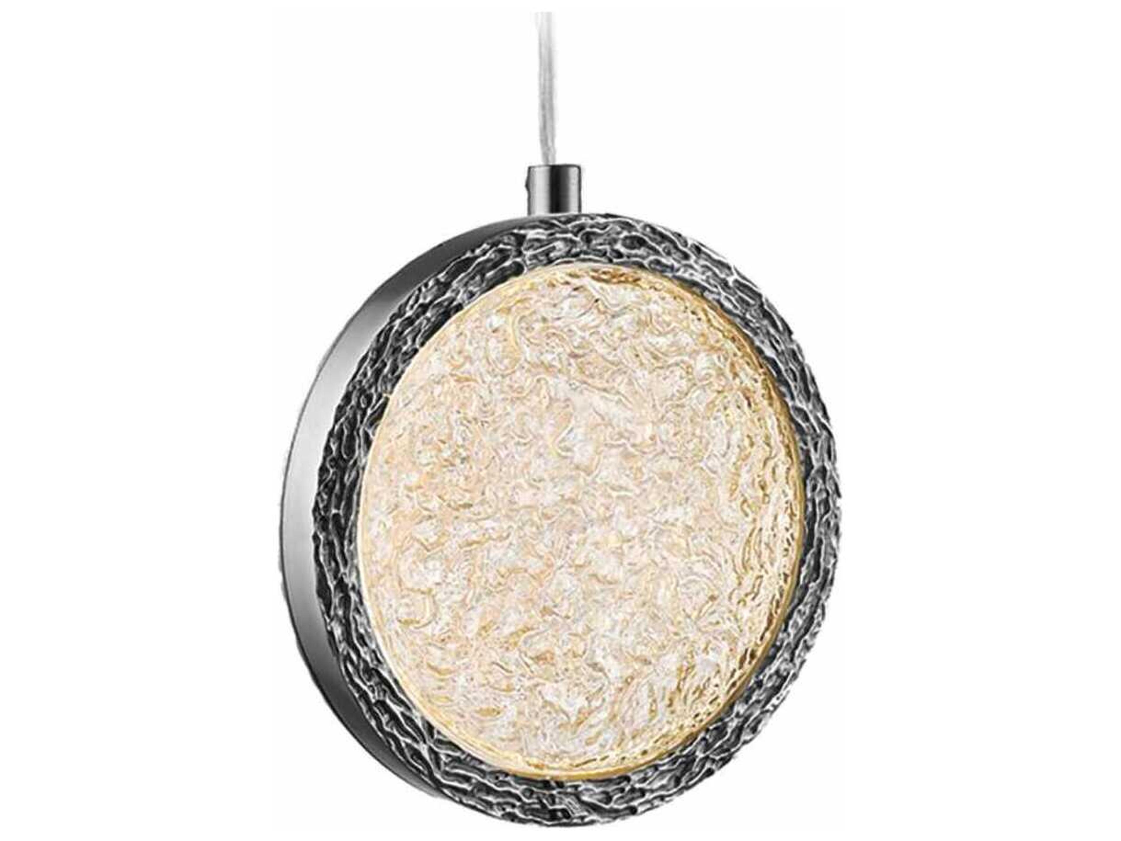 Avenue Lighting Bottega Polished Nickel Round Pendant