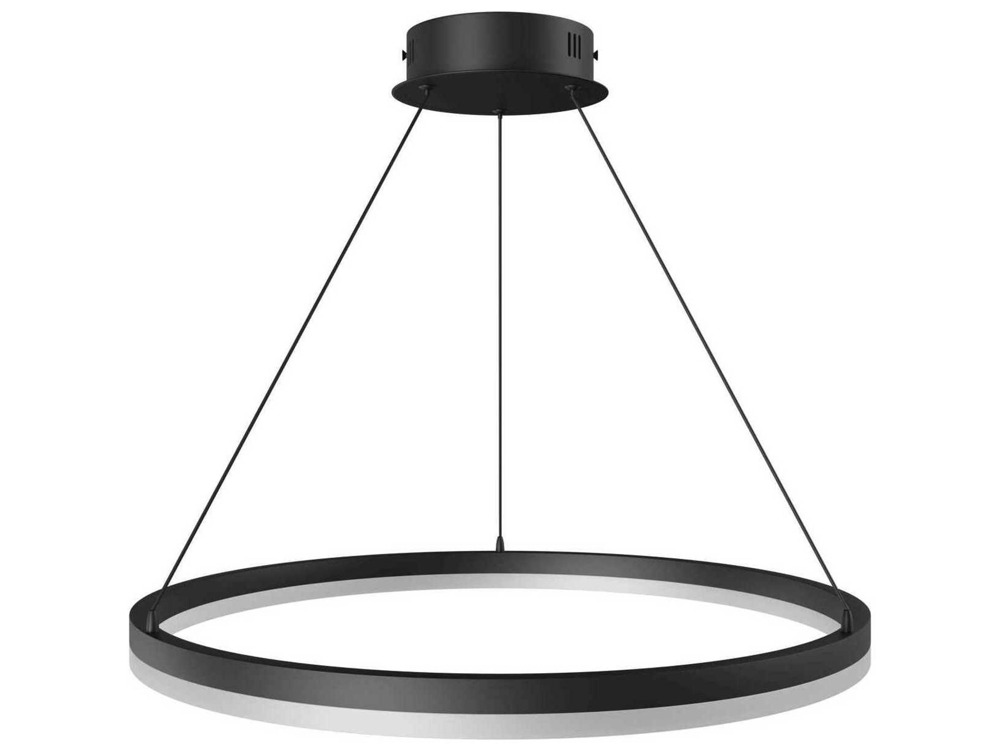 Avenue Lighting Circa Led Black Round Pendant