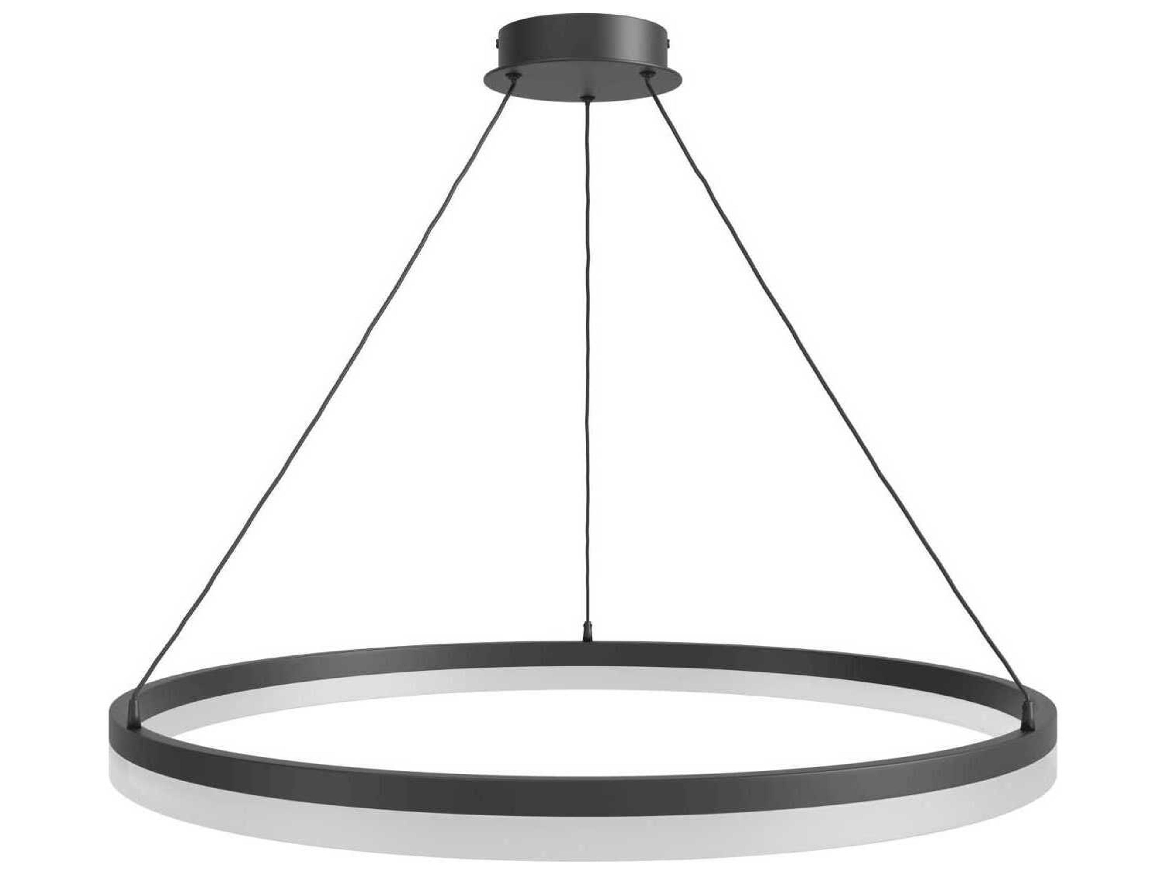 Avenue Lighting Circa Led Black Round Pendant