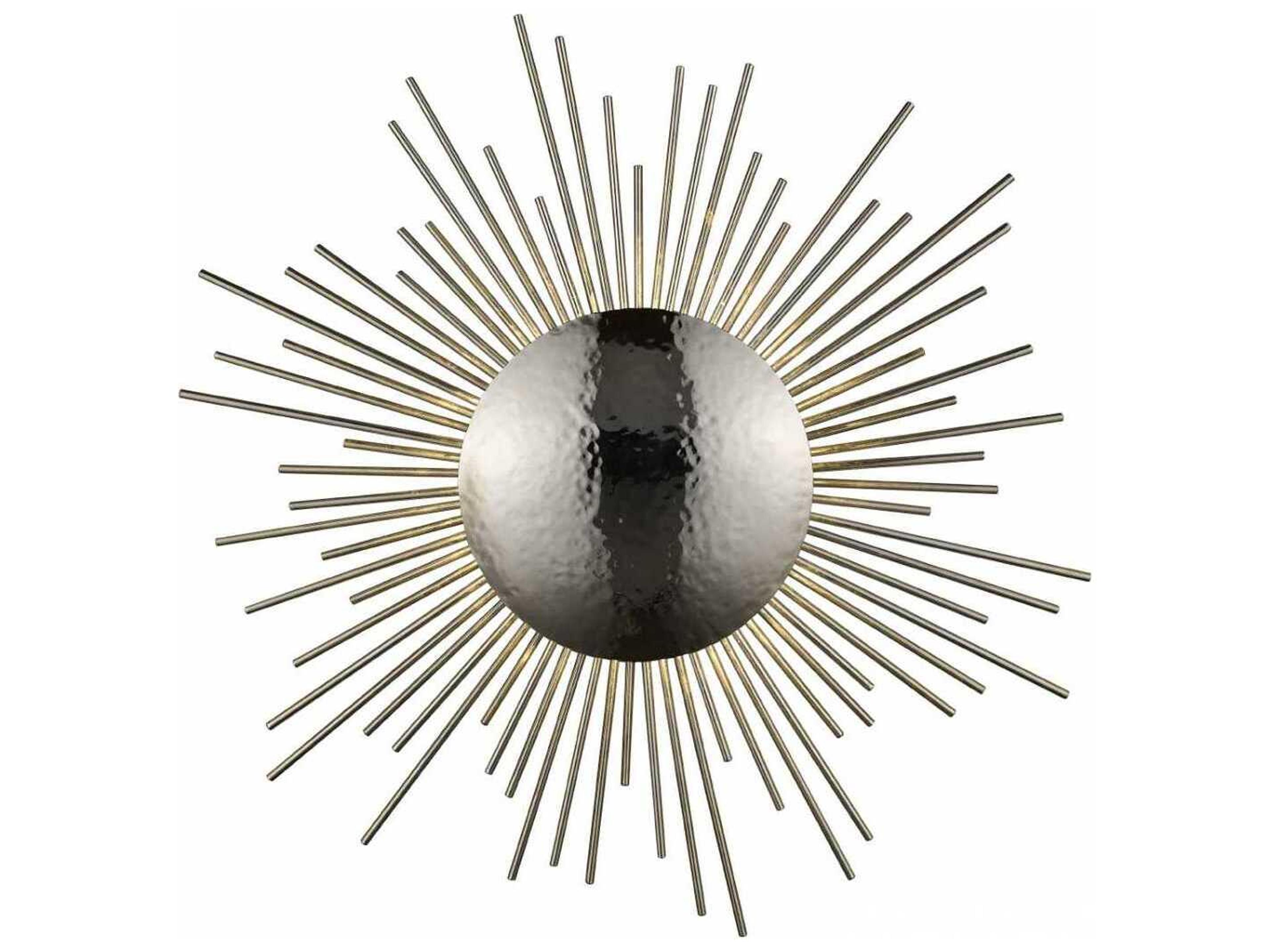Avenue Lighting Marquee St 3-Light Hammered Polished Nickel Wall Sconce