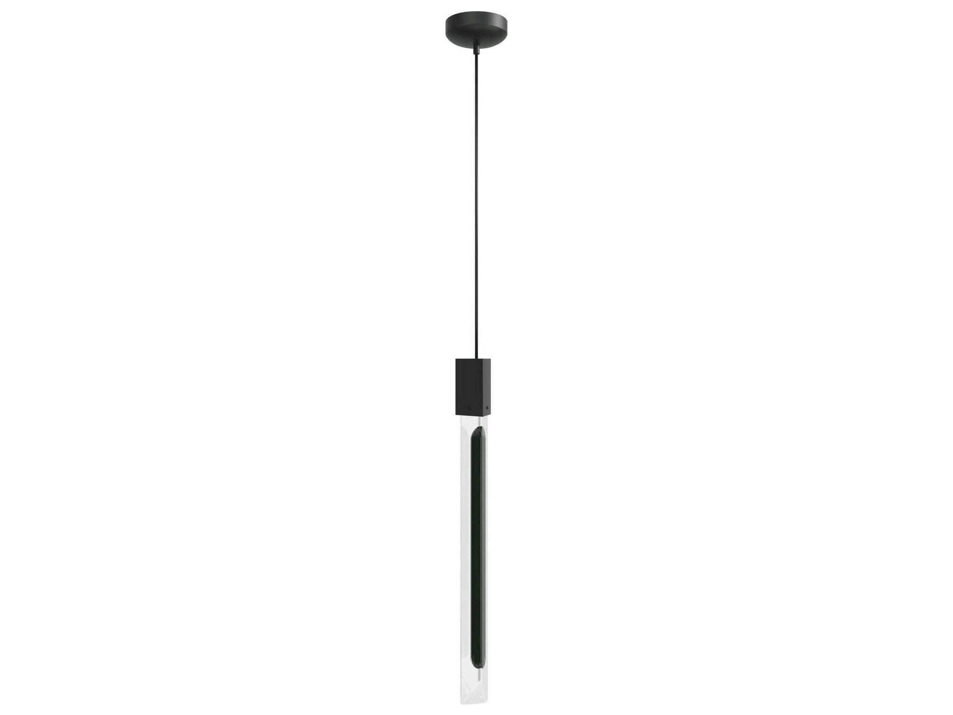 Avenue Lighting Alpine 1-Light Black Linear Mini Pendant