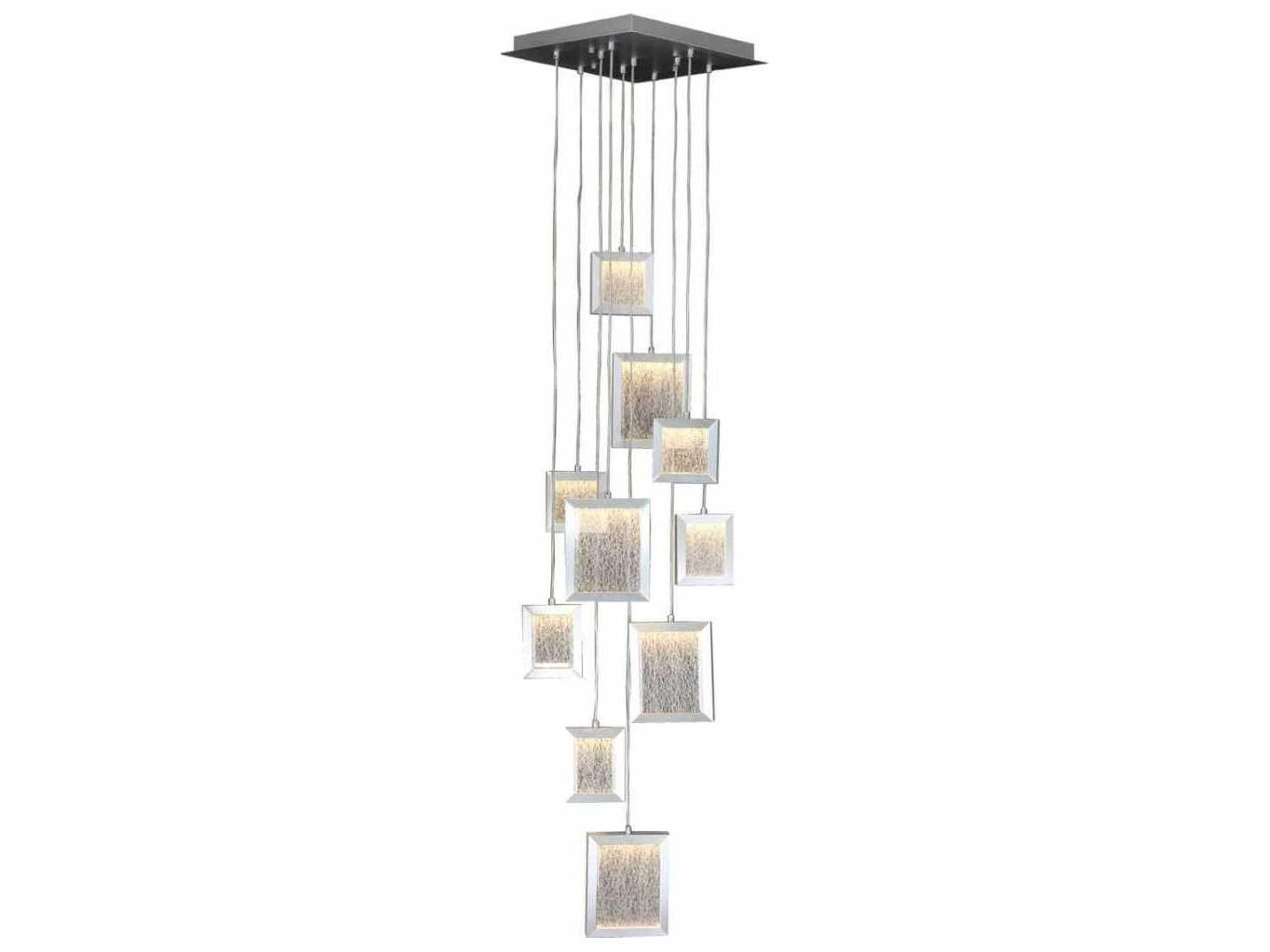Avenue Lighting Brentwood Brushed Aluminum Silver Pendant