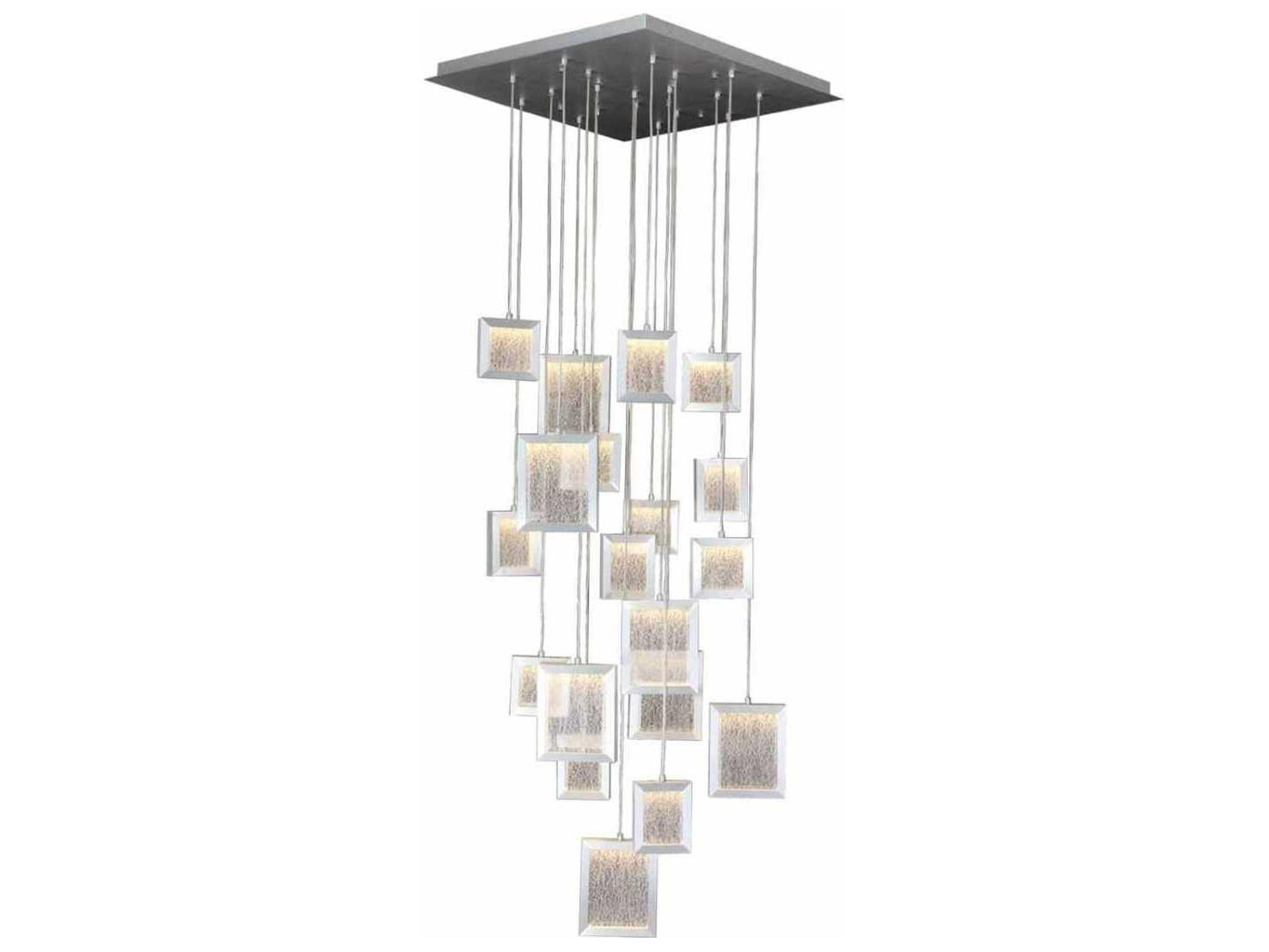 Avenue Lighting Brentwood Brushed Aluminum Gray Pendant