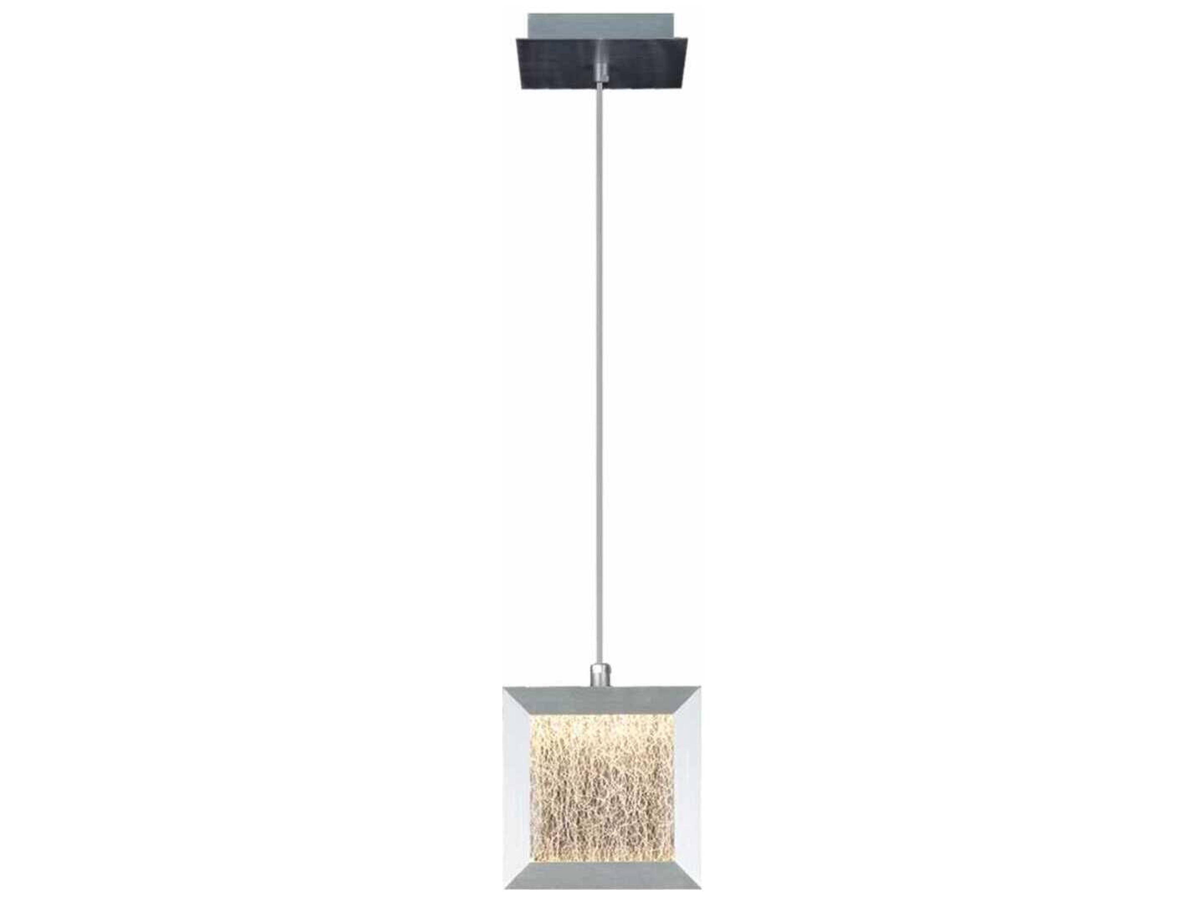 Avenue Lighting Brentwood Brushed Aluminum Gray Mini Pendant