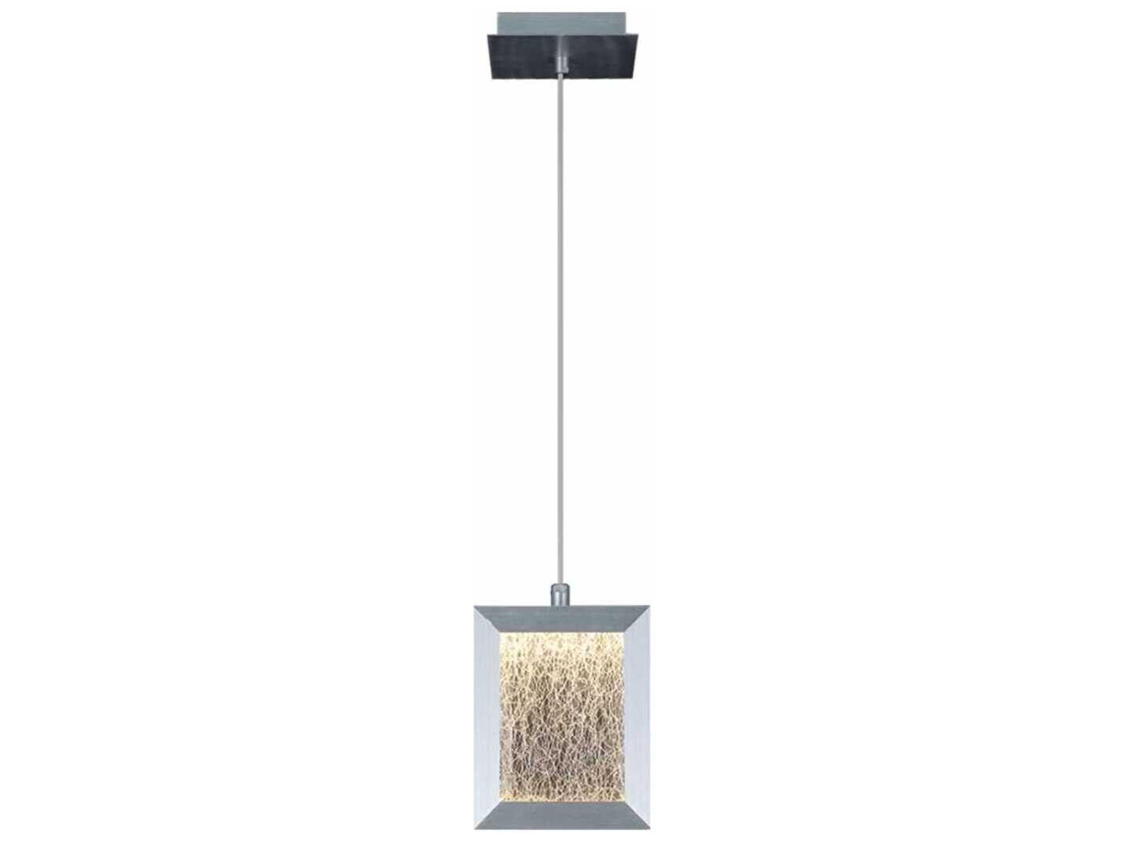 Avenue Lighting Brentwood Brushed Aluminum Gray Mini Pendant