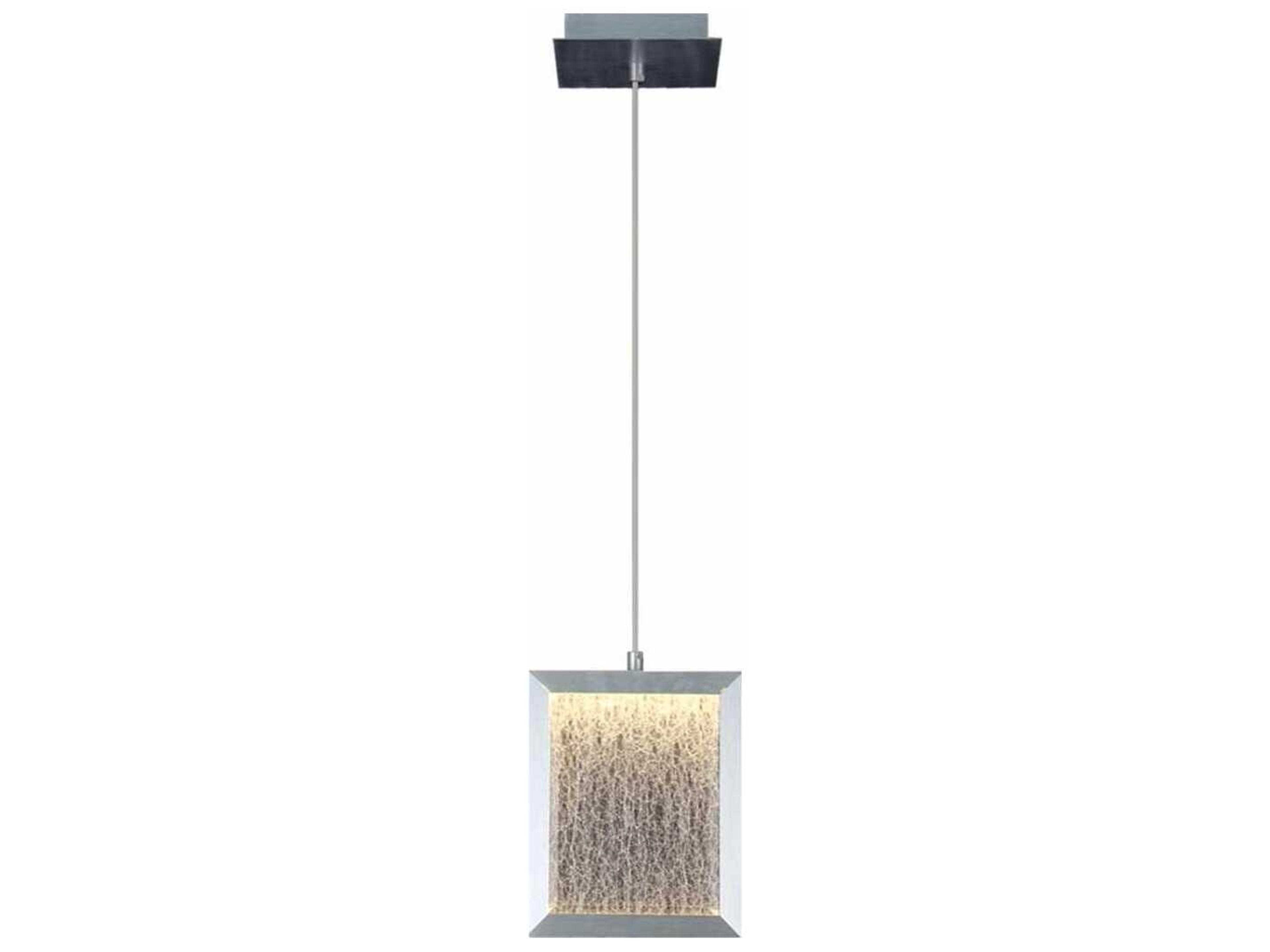 Avenue Lighting Brentwood Brushed Aluminum Gray Mini Pendant