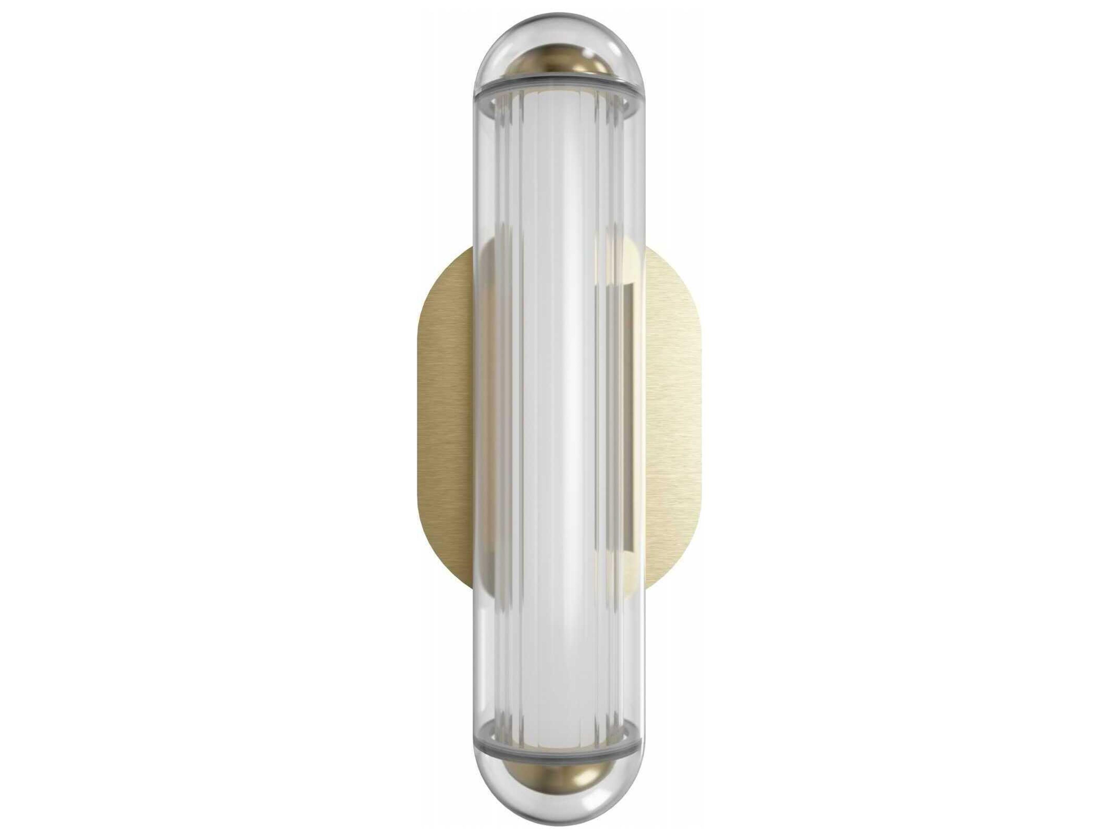 Avenue Lighting Nautilus 1-Light Aged Brass Wall Sconce