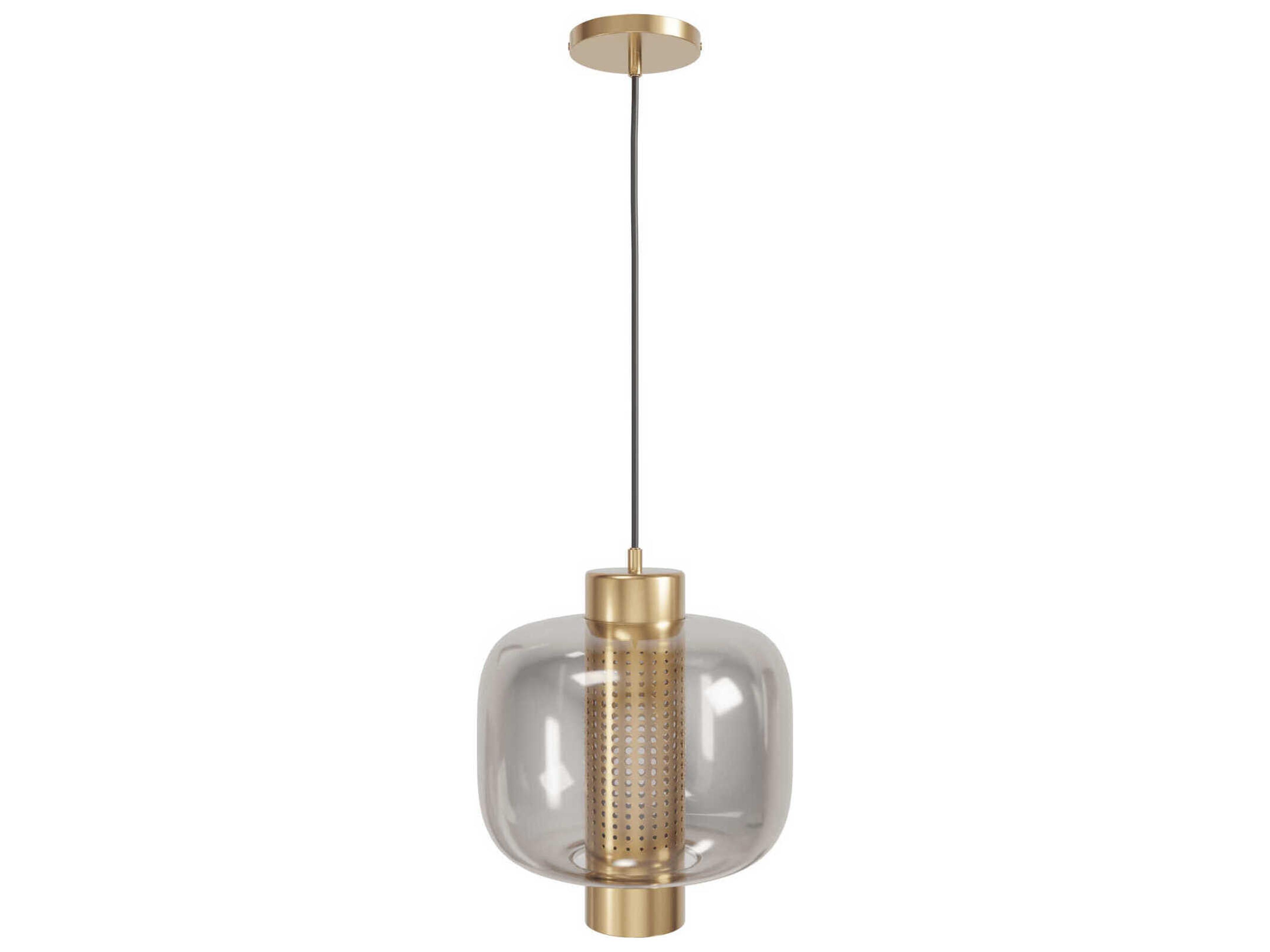 Avenue Lighting Cosmopolitan 1-Light Aged Brass Mini Pendant