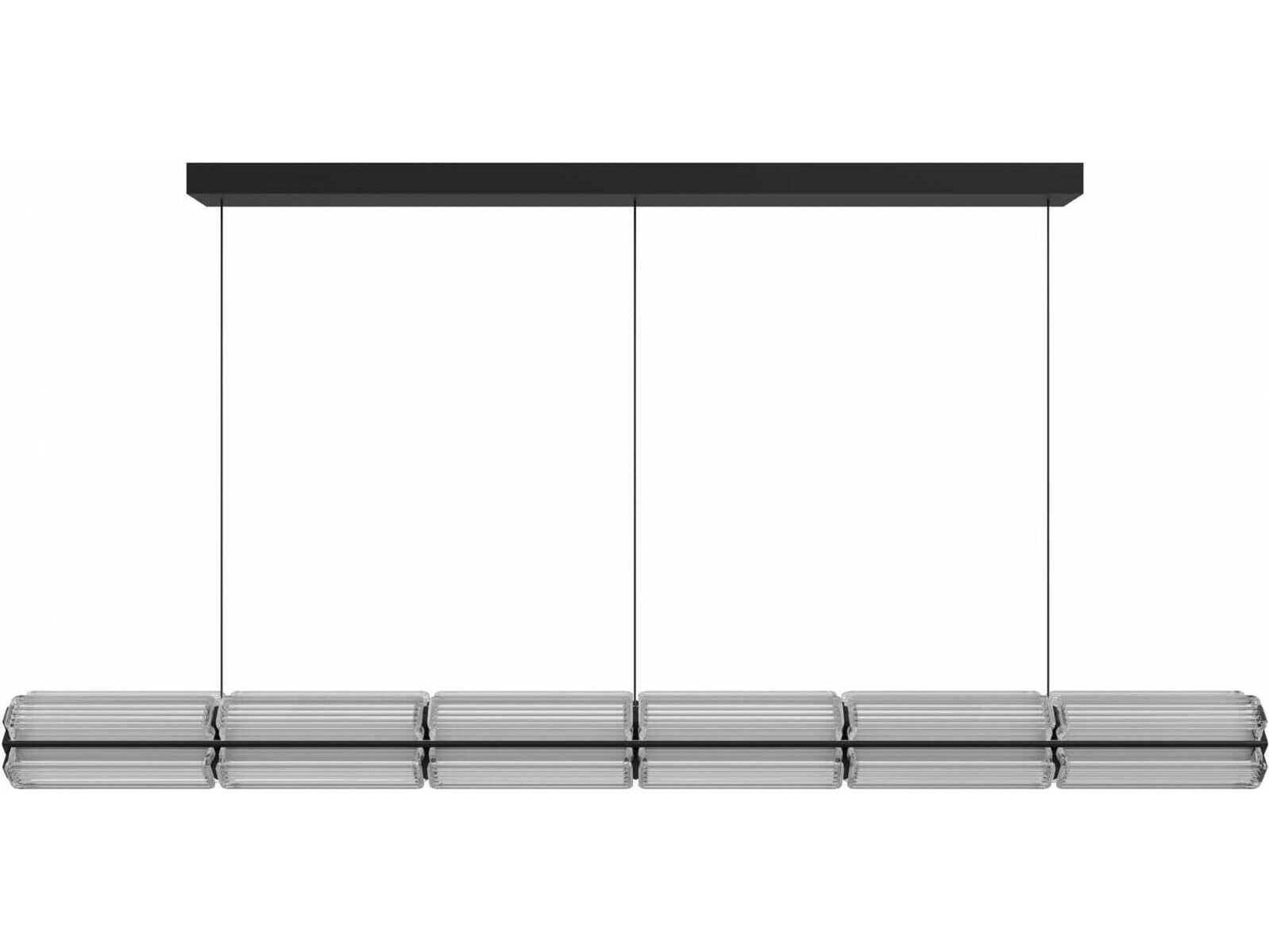 Avenue Lighting Fremont Black Linear Island Pendant