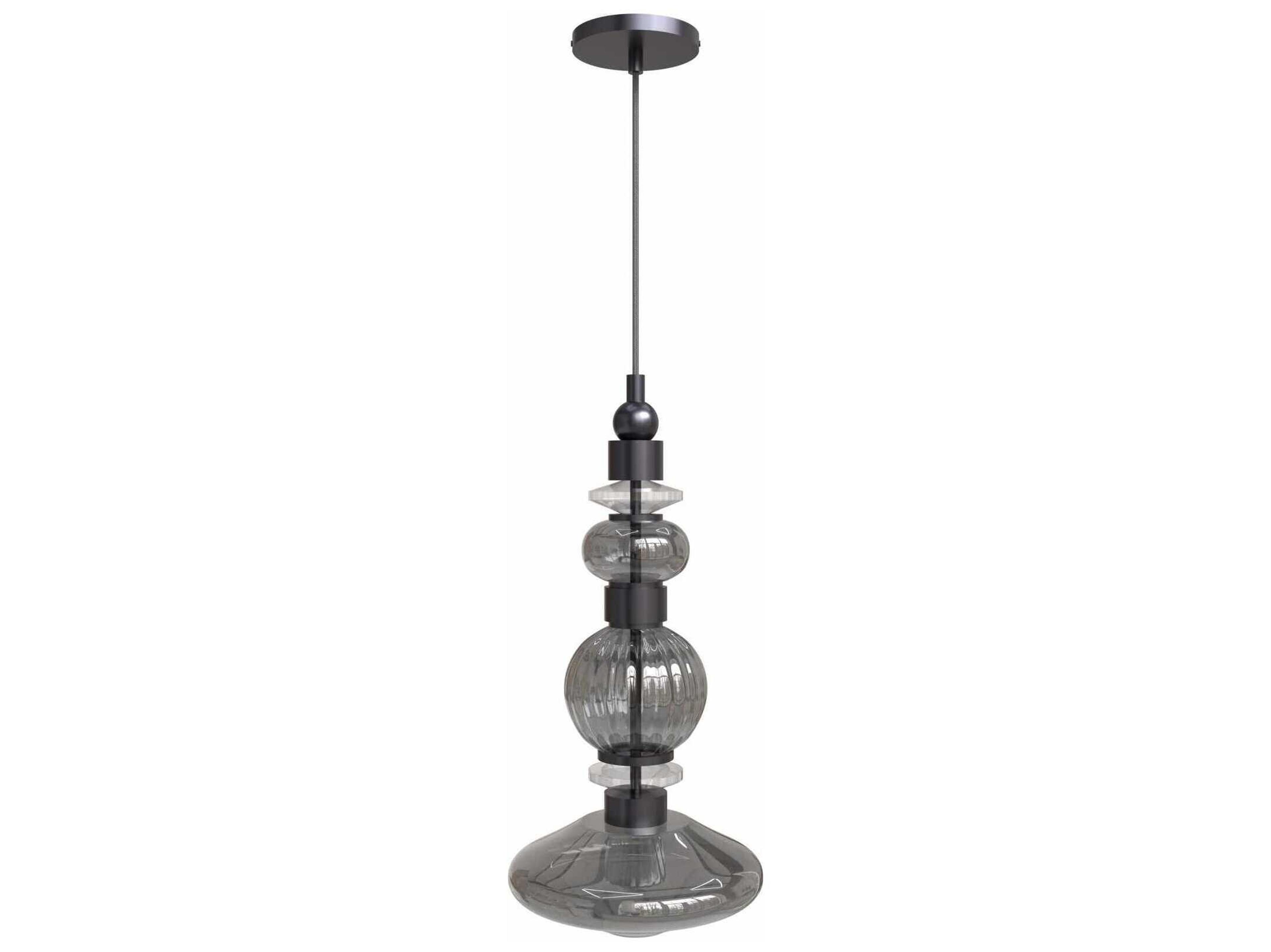 Avenue Lighting Avra 3-Light Black Geometric Mini Pendant
