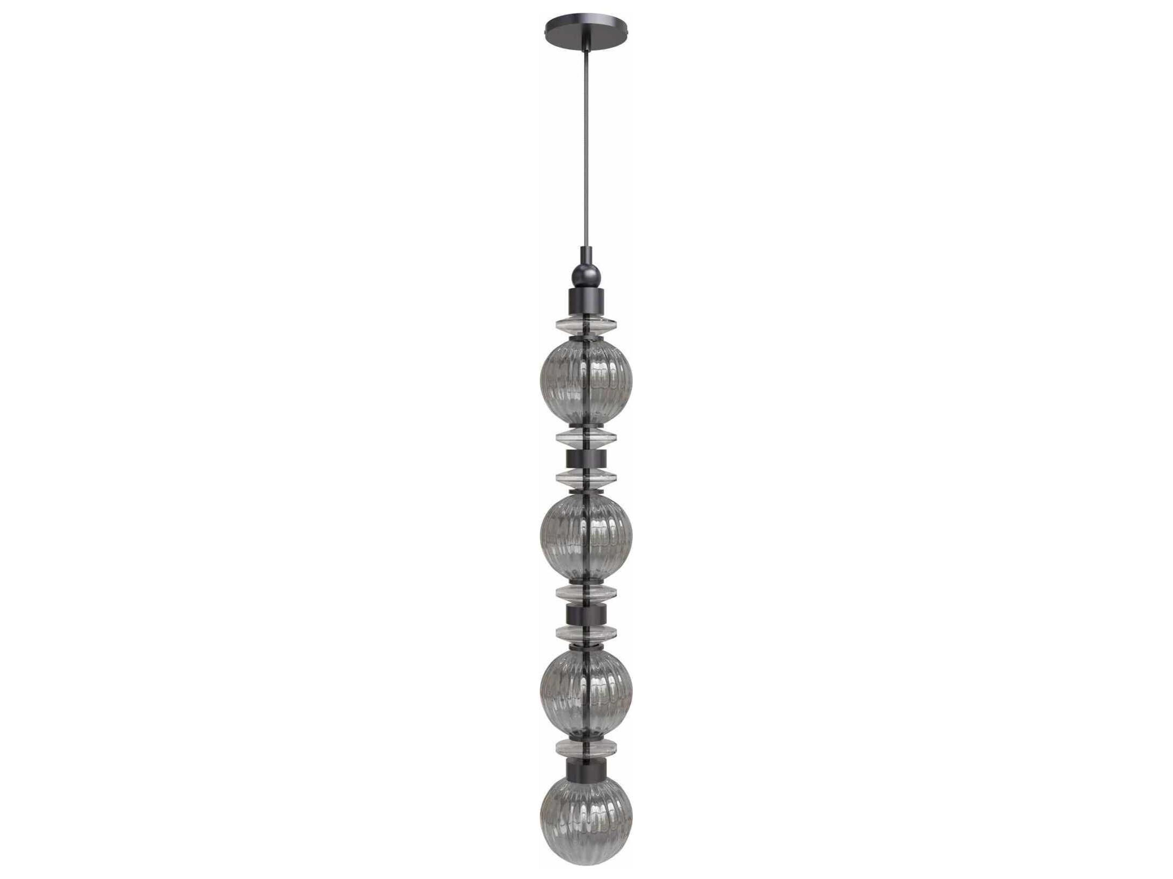 Avenue Lighting Avra 4-Light Black Geometric Mini Pendant