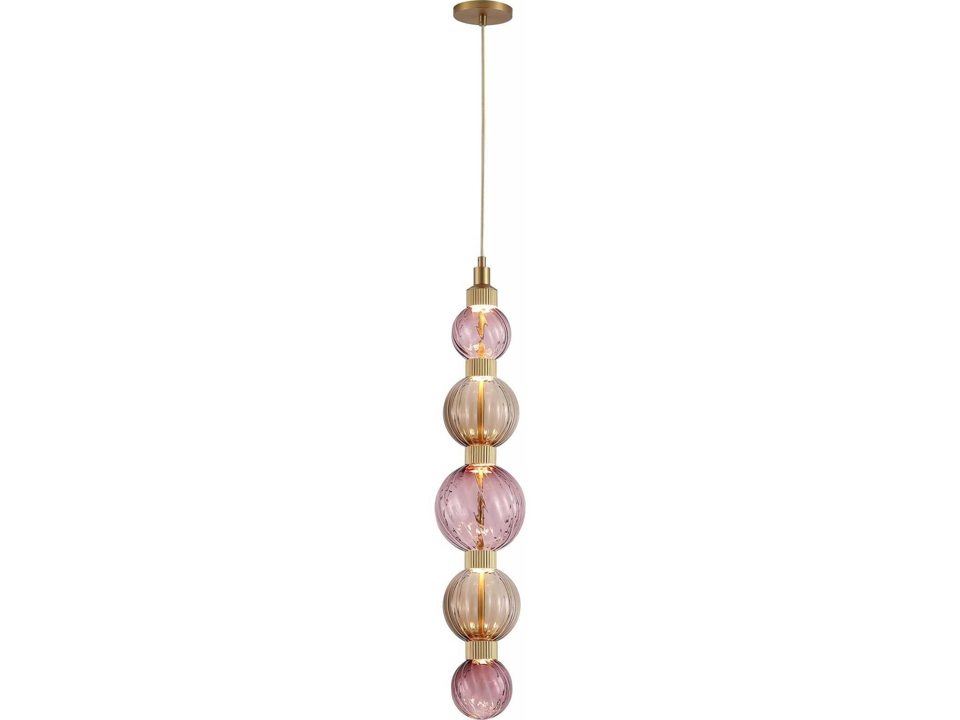 Avenue Lighting Zayna 5-Light Aged Brass Mini Pendant