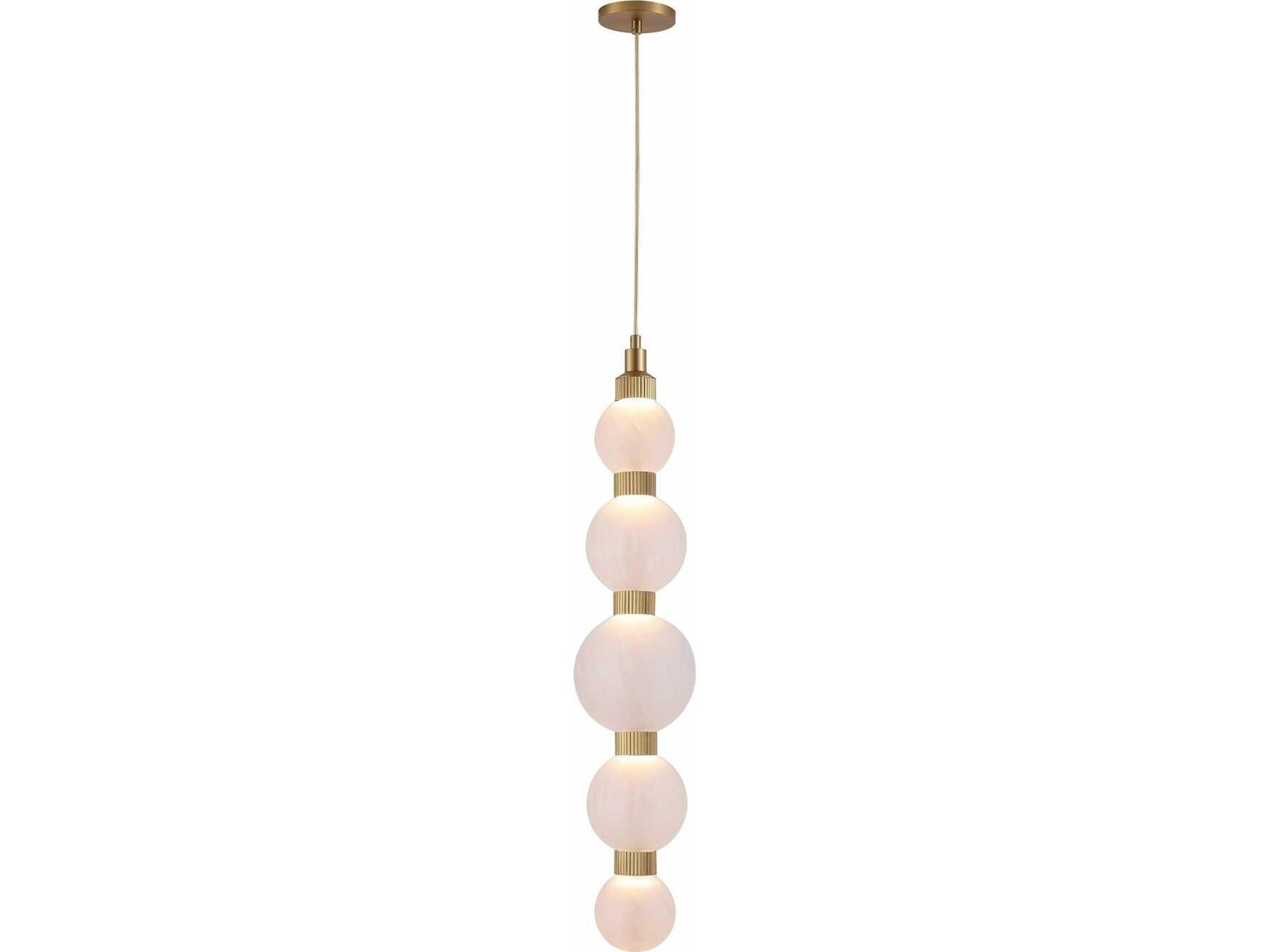 Avenue Lighting Zayna 5-Light Aged Brass Mini Pendant