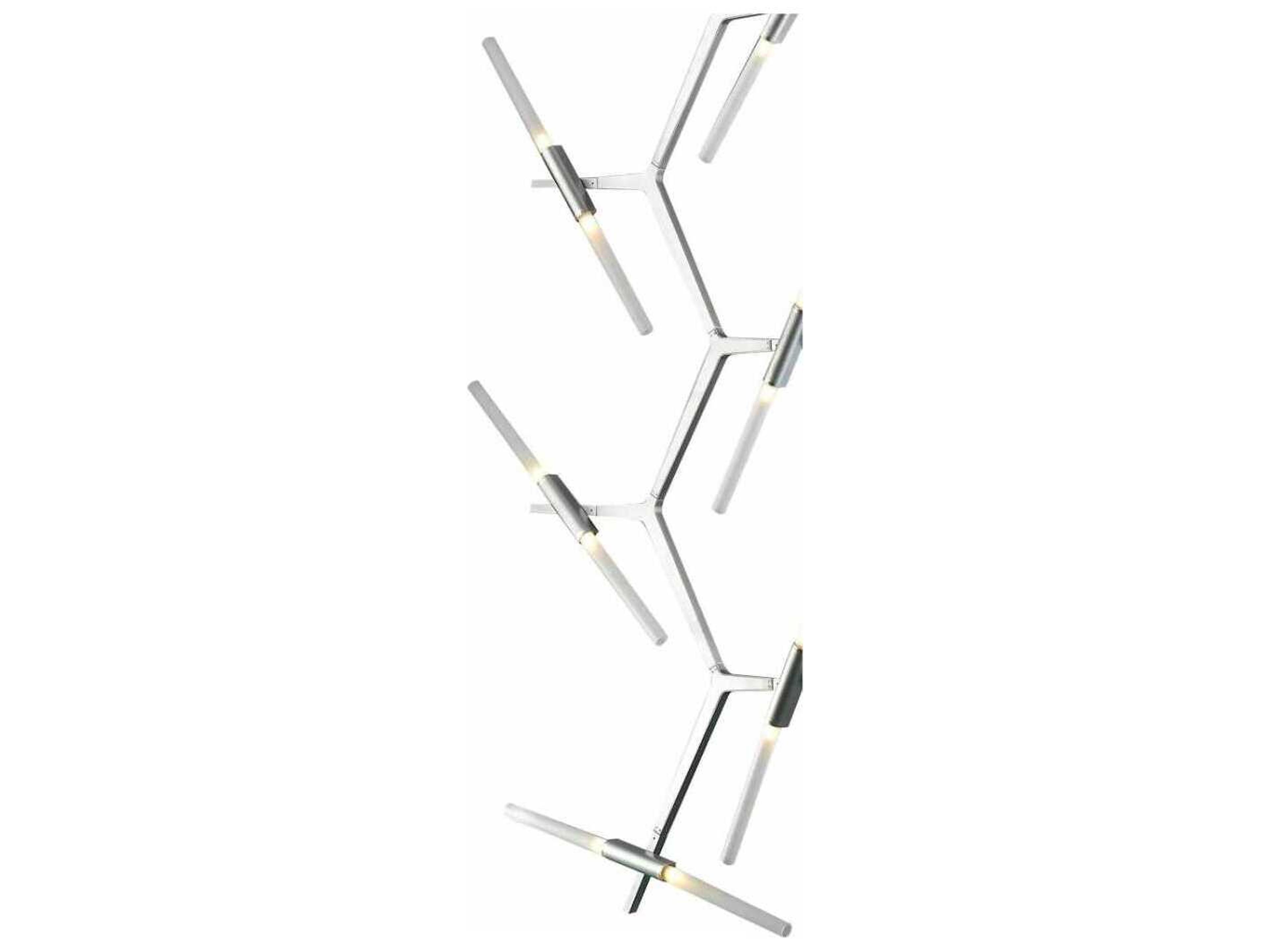 Avenue Lighting San Vicente Blvd 20-Light Matte Chrome Linear Pendant