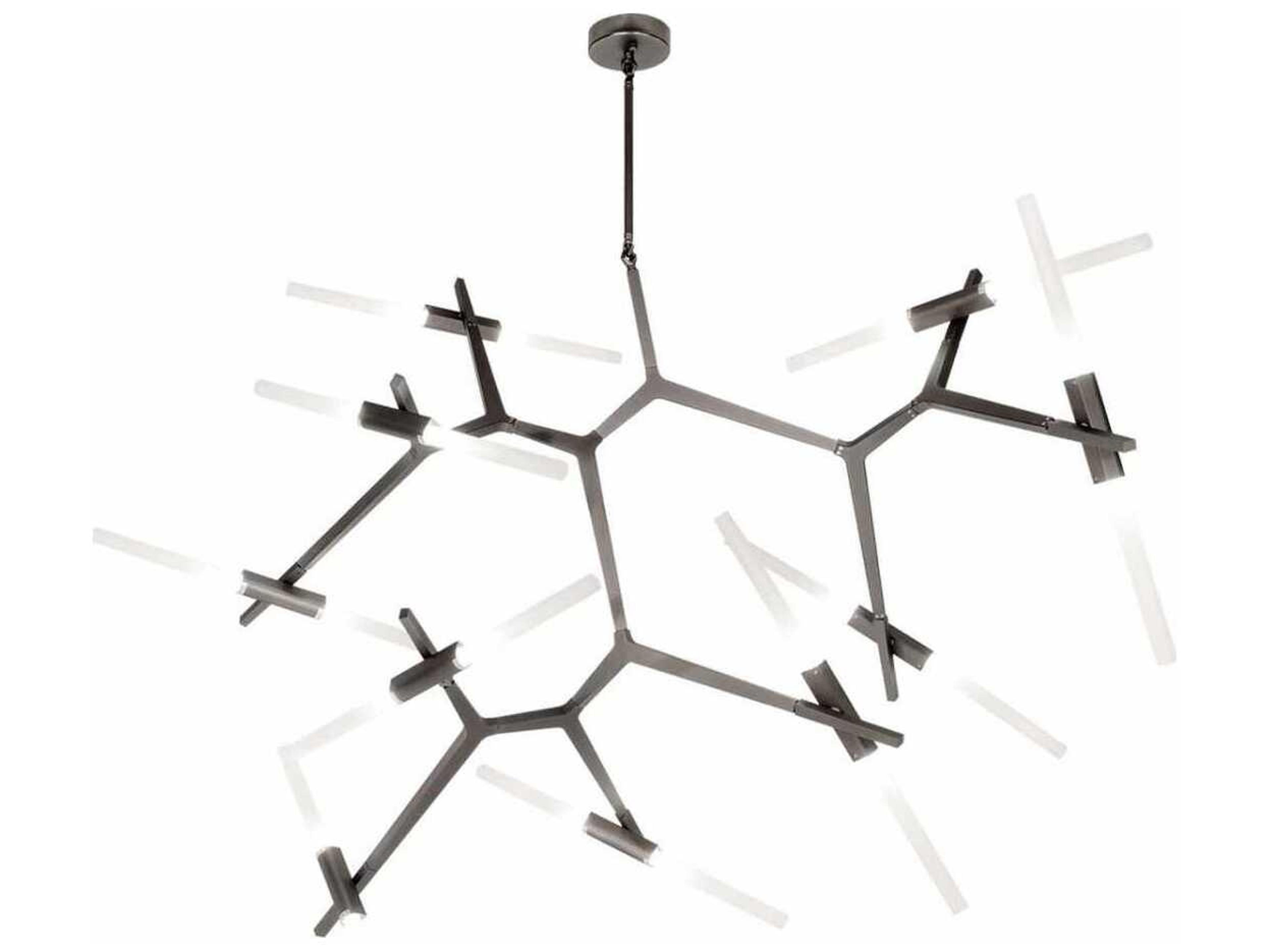 Avenue Lighting San Vicente Blvd 20-Light Dark Bronze Linear Pendant