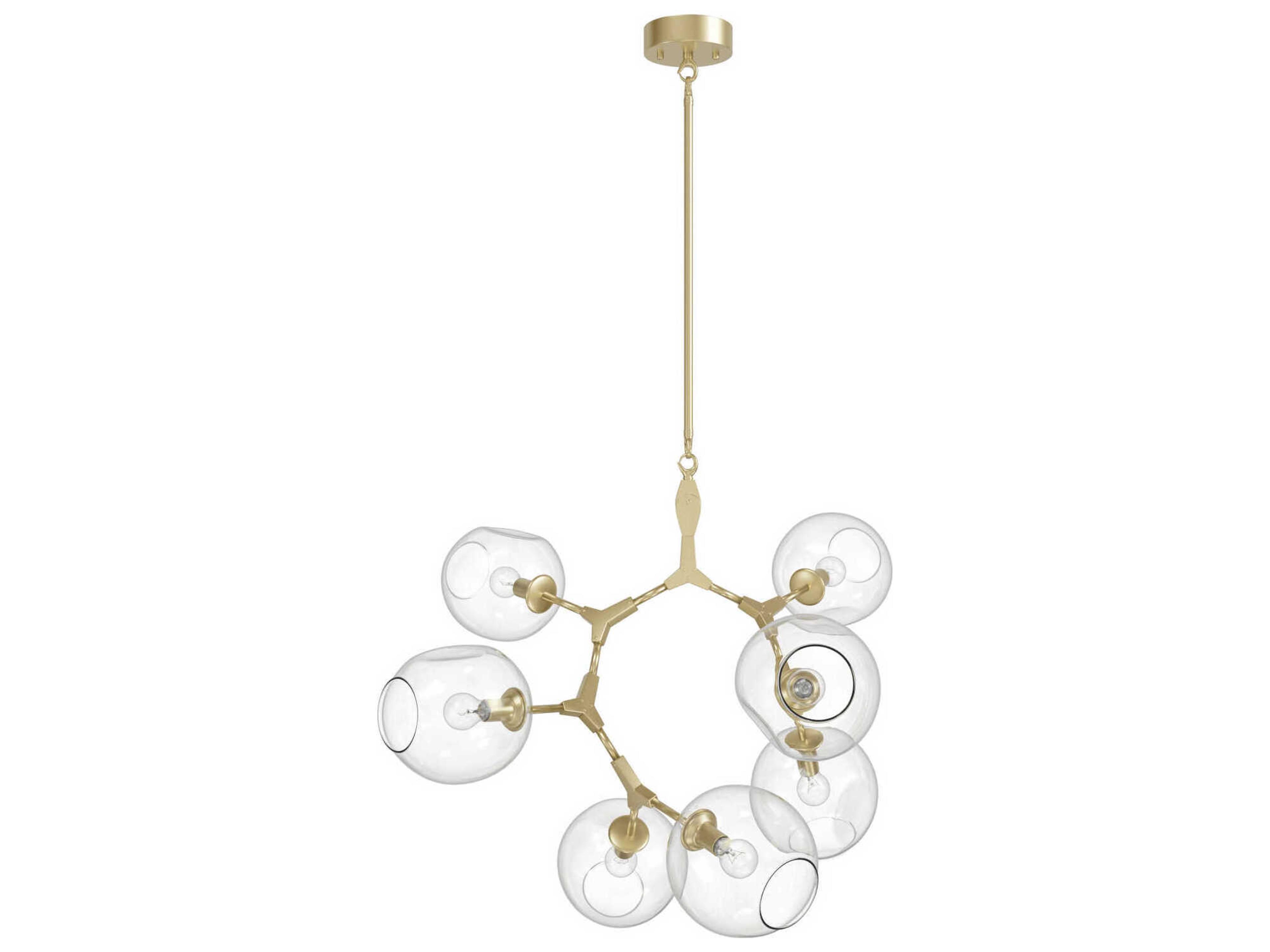 Avenue Lighting Fairfax Ave 7-Light Brushed Brass Chandelier