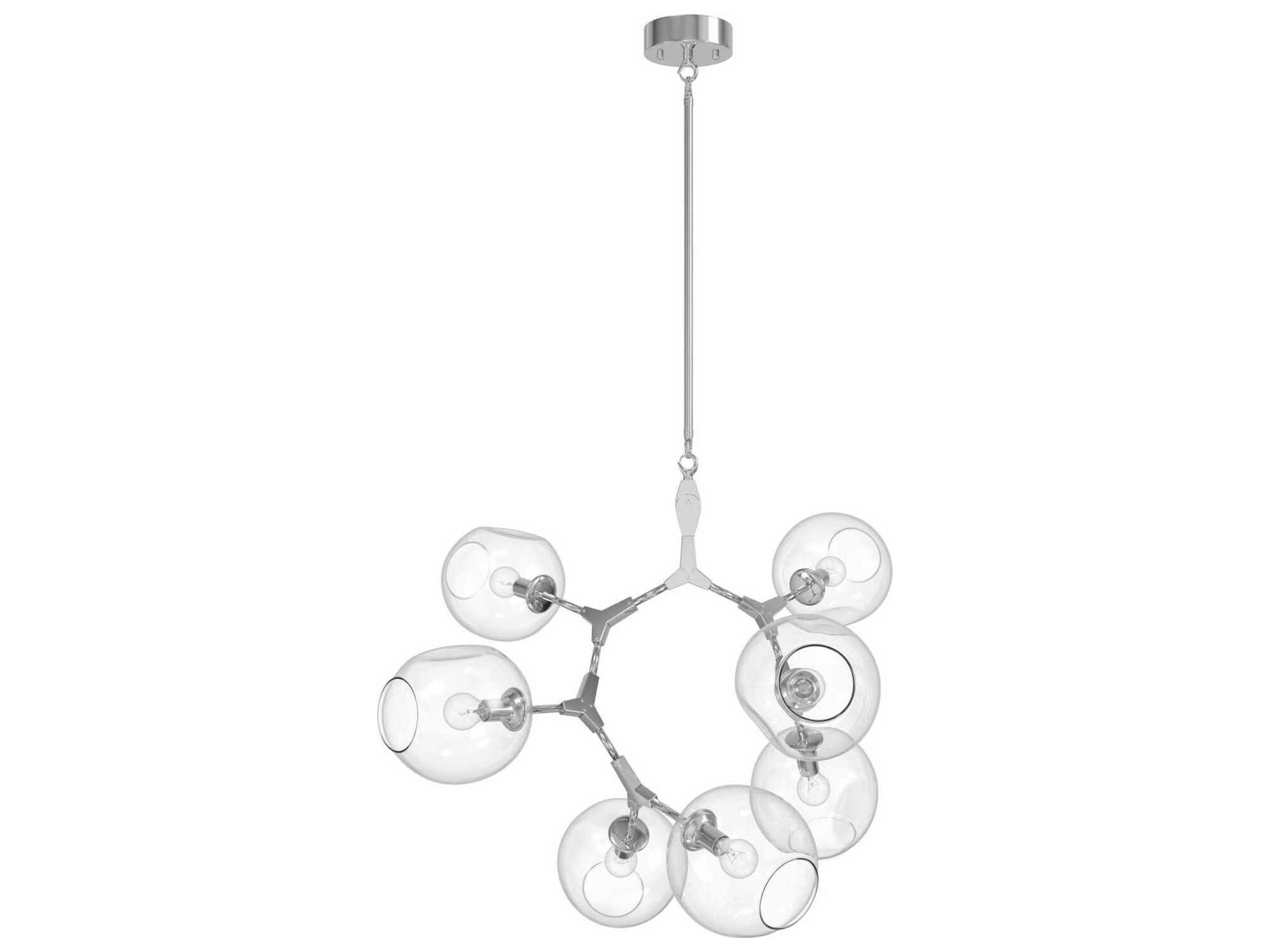 Avenue Lighting Fairfax Ave 7-Light Matte Chrome Chandelier