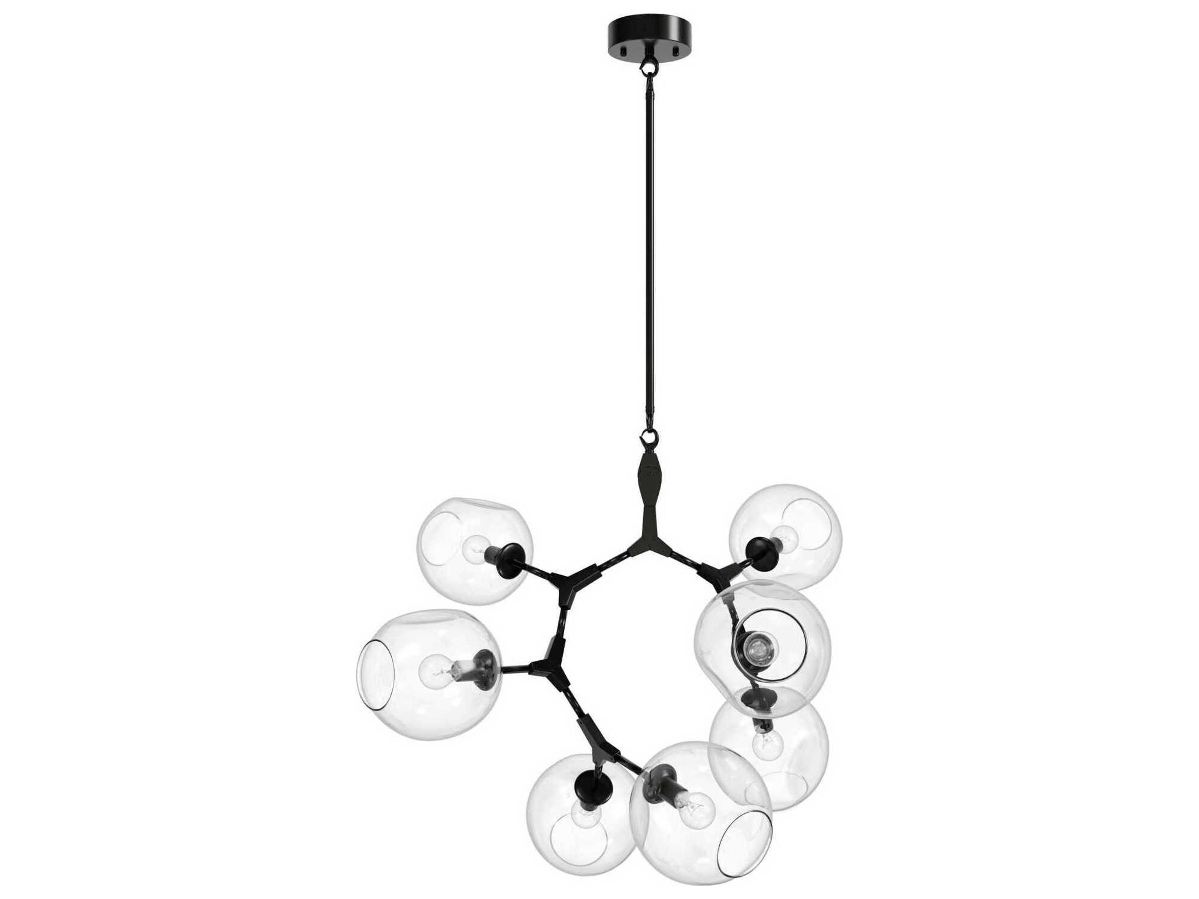 Avenue Lighting Fairfax Ave 7-Light Dark Bronze Black Chandelier