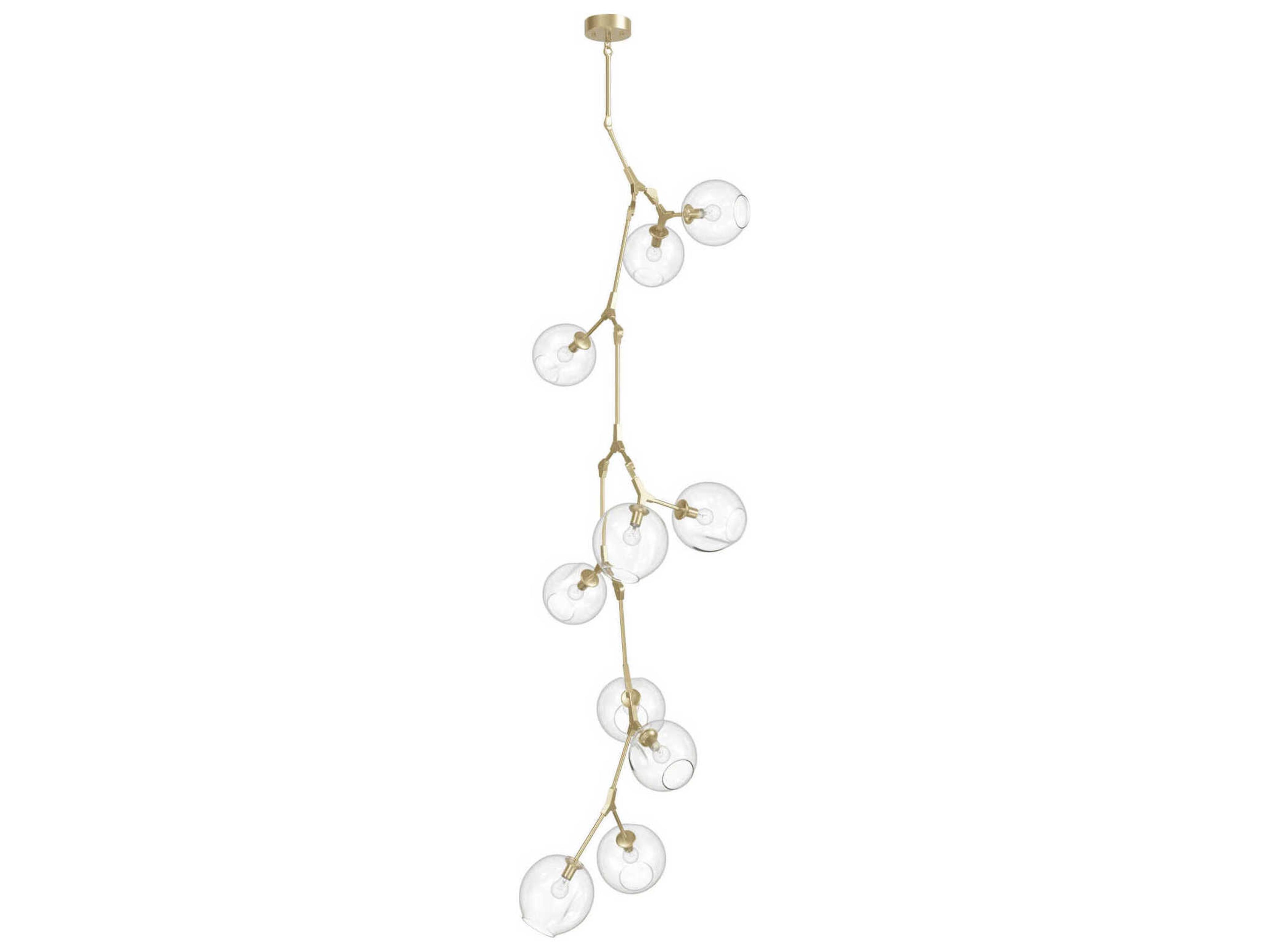 Avenue Lighting Fairfax Ave 10-Light Brushed Brass Chandelier