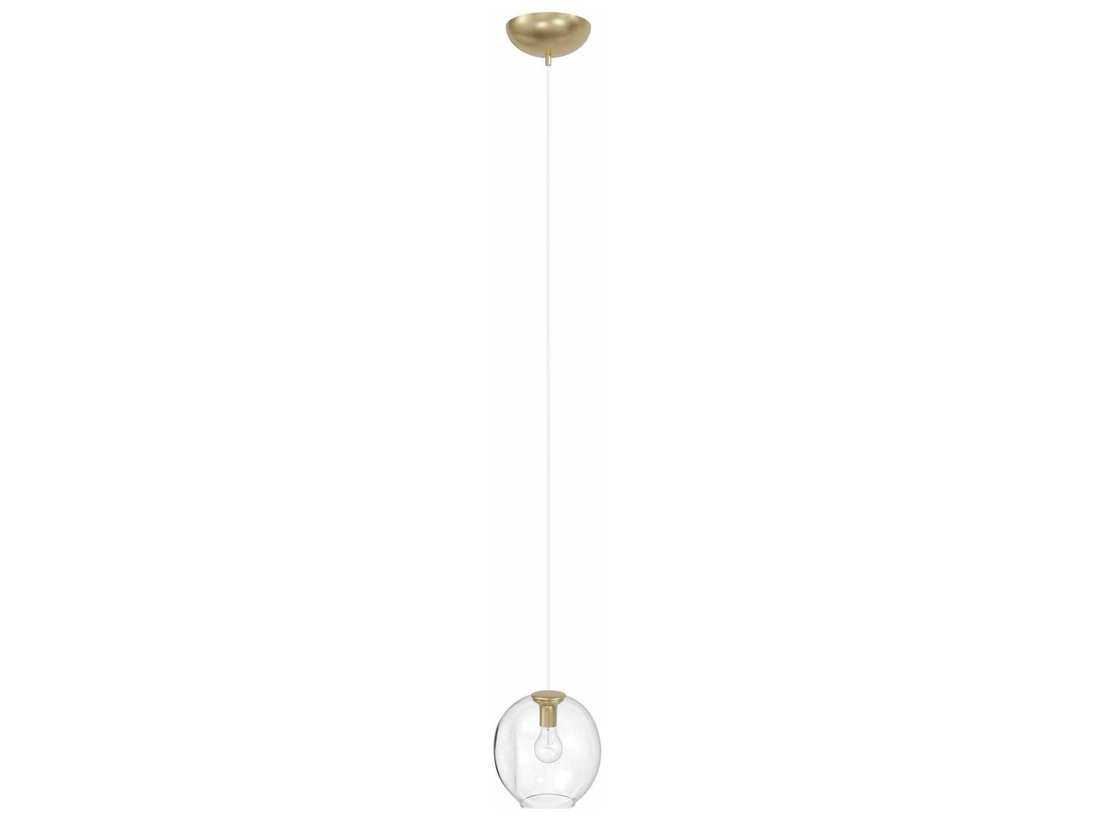 Avenue Lighting Fairfax Ave 1-Light Brushed Brass Globe Mini Pendant