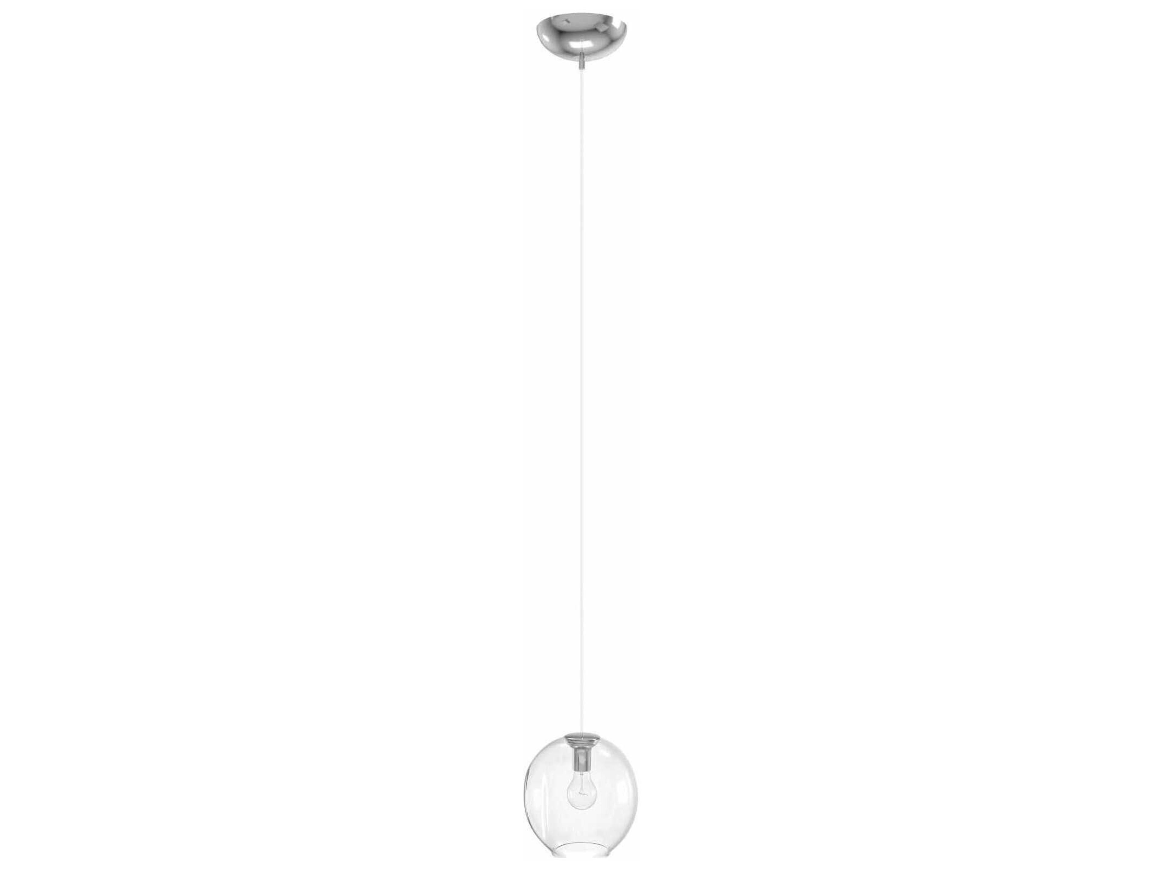 Avenue Lighting Fairfax Ave 1-Light Matte Chrome Globe Mini Pendant