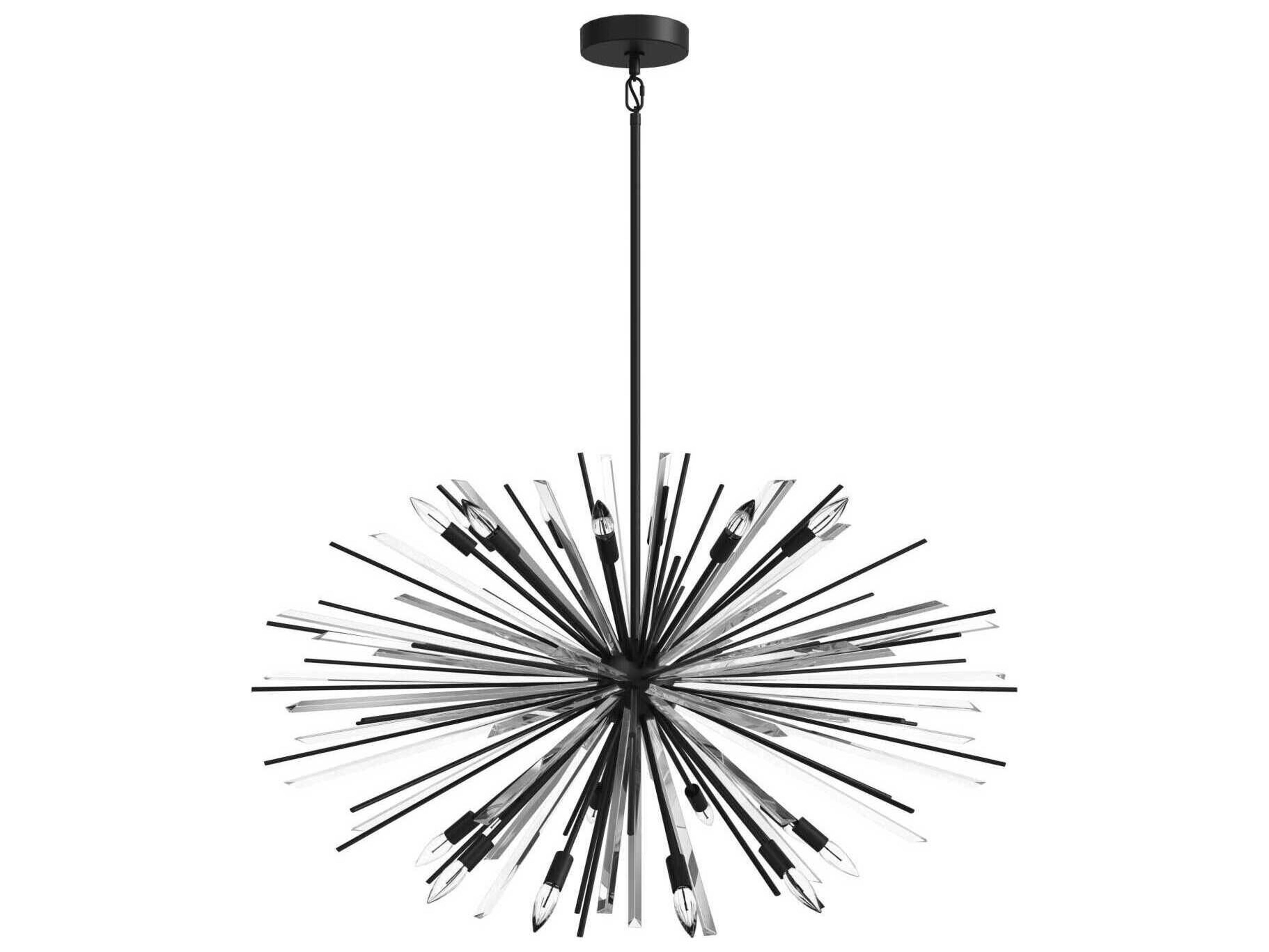 Avenue Lighting Palisades Ave 18-Light Black Sputnik Pendant