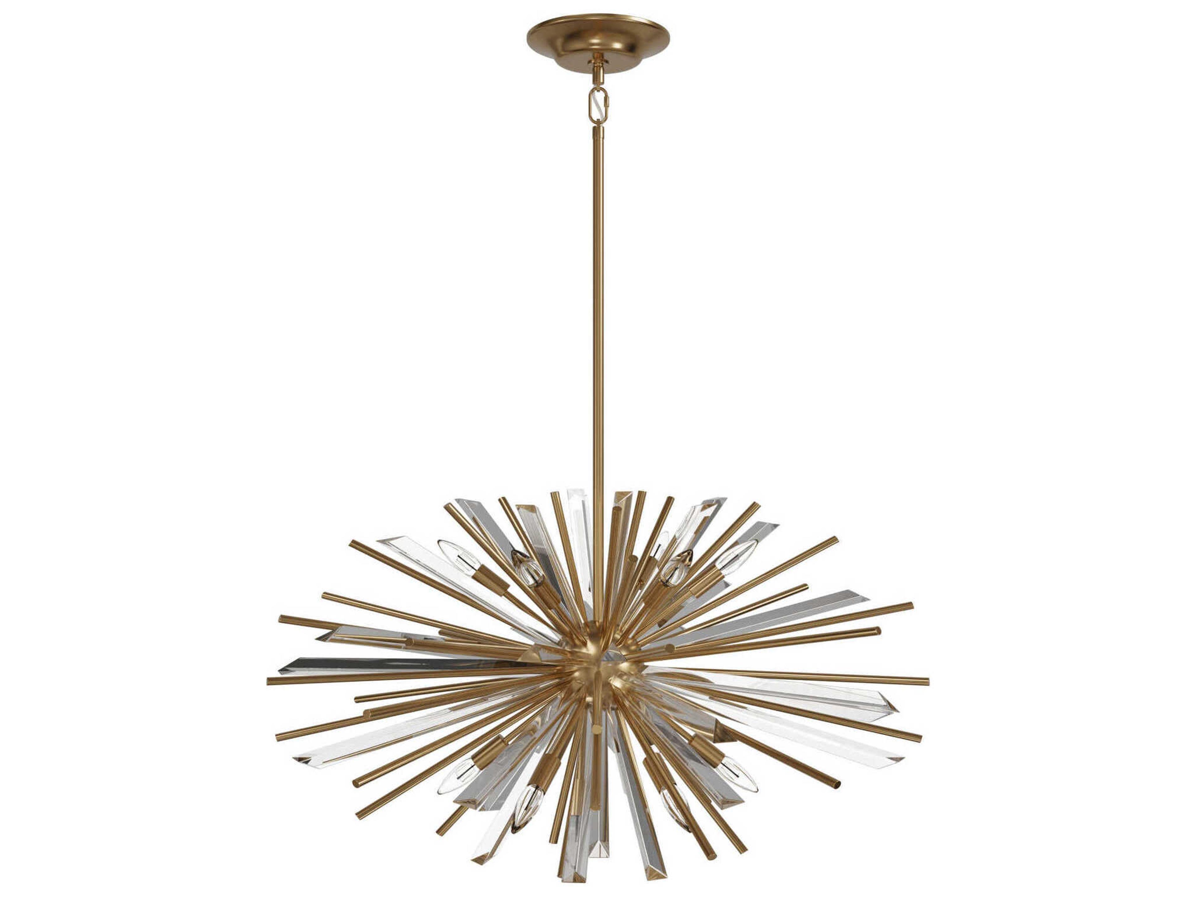 Avenue Lighting Palisades Ave 8-Light Aged Brass Sputnik Pendant