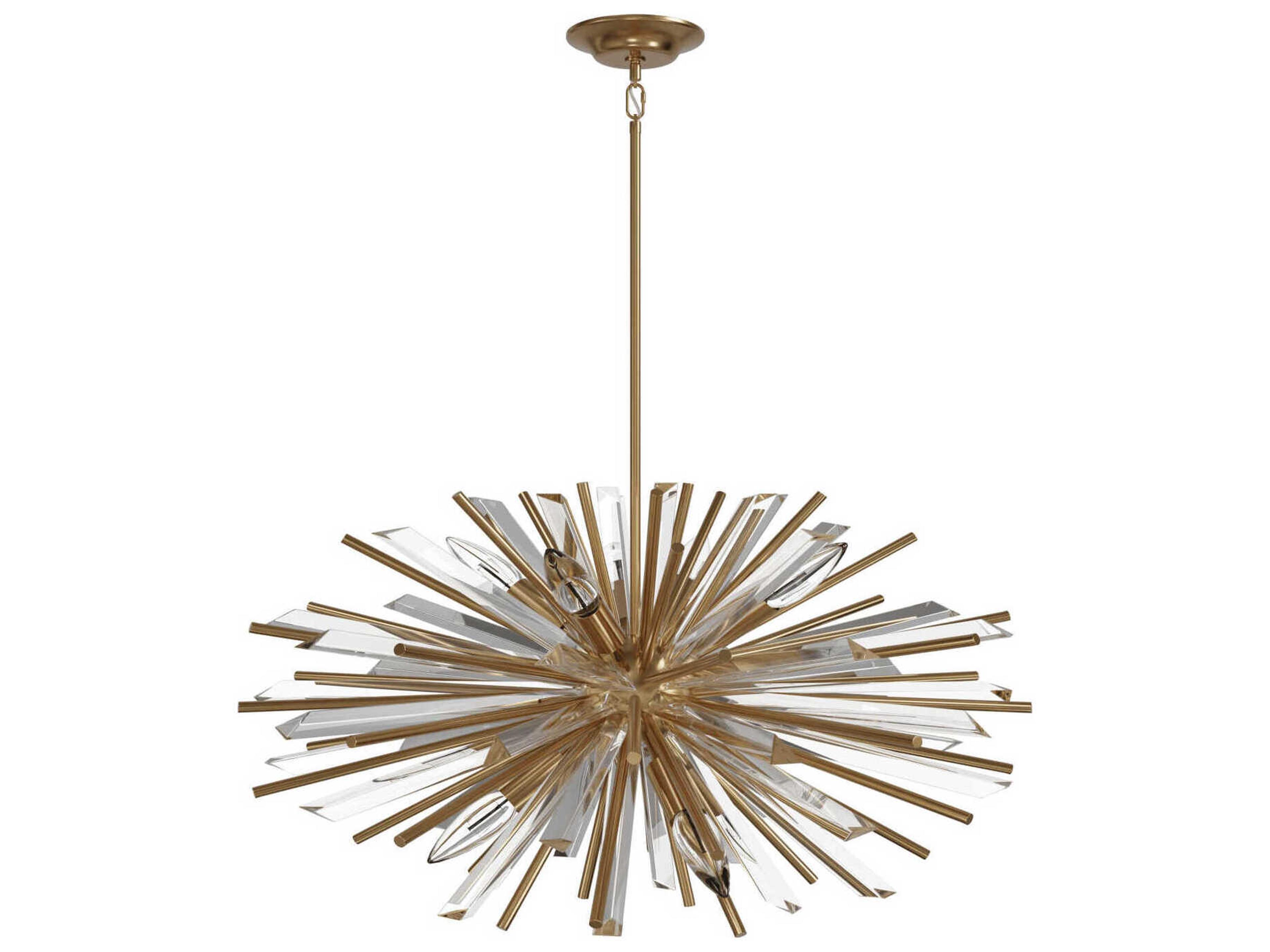 Avenue Lighting Palisades Ave 10-Light Aged Brass Sputnik Pendant