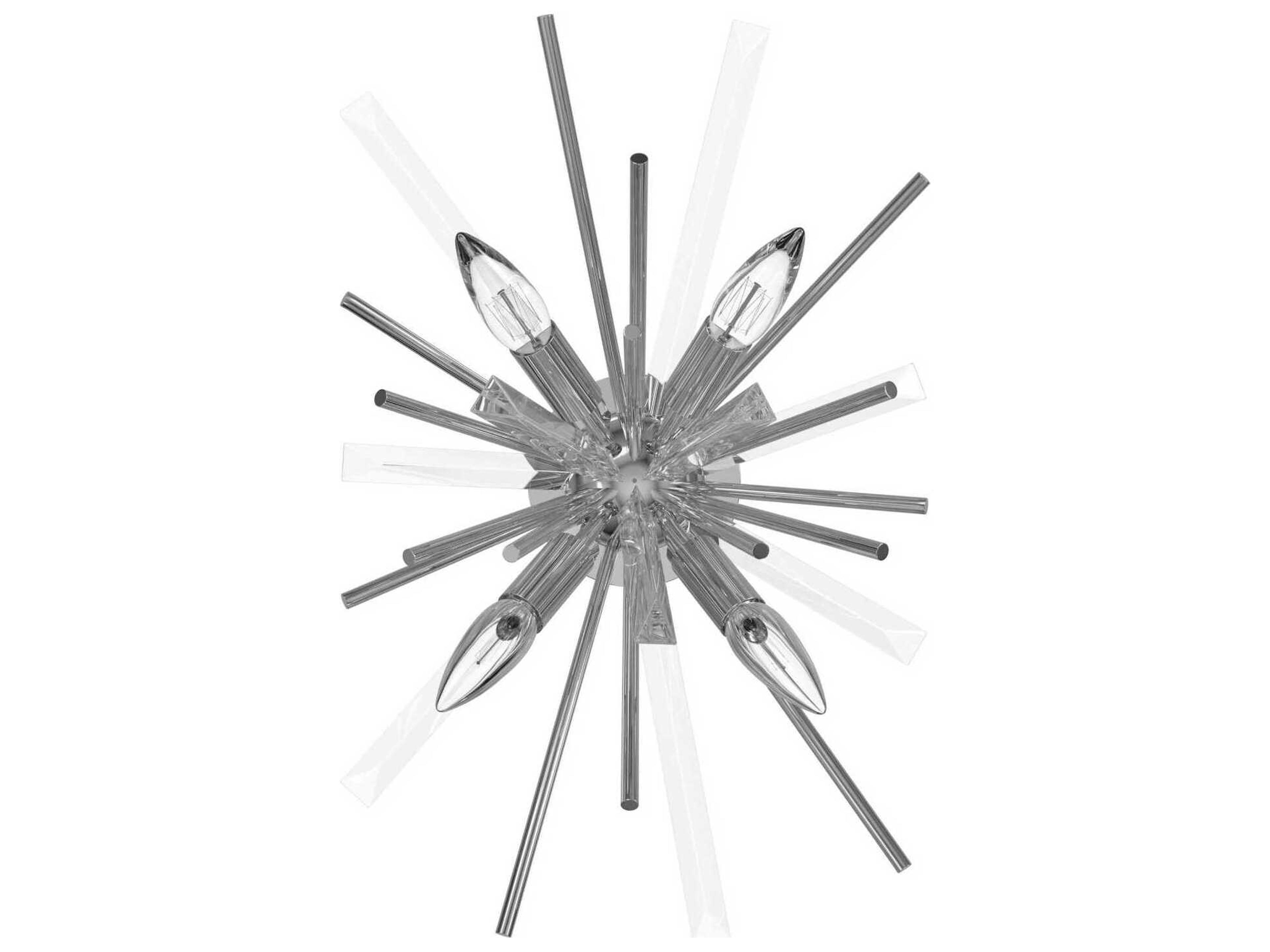 Avenue Lighting Palisades Ave 4-Light Chrome Wall Sconce