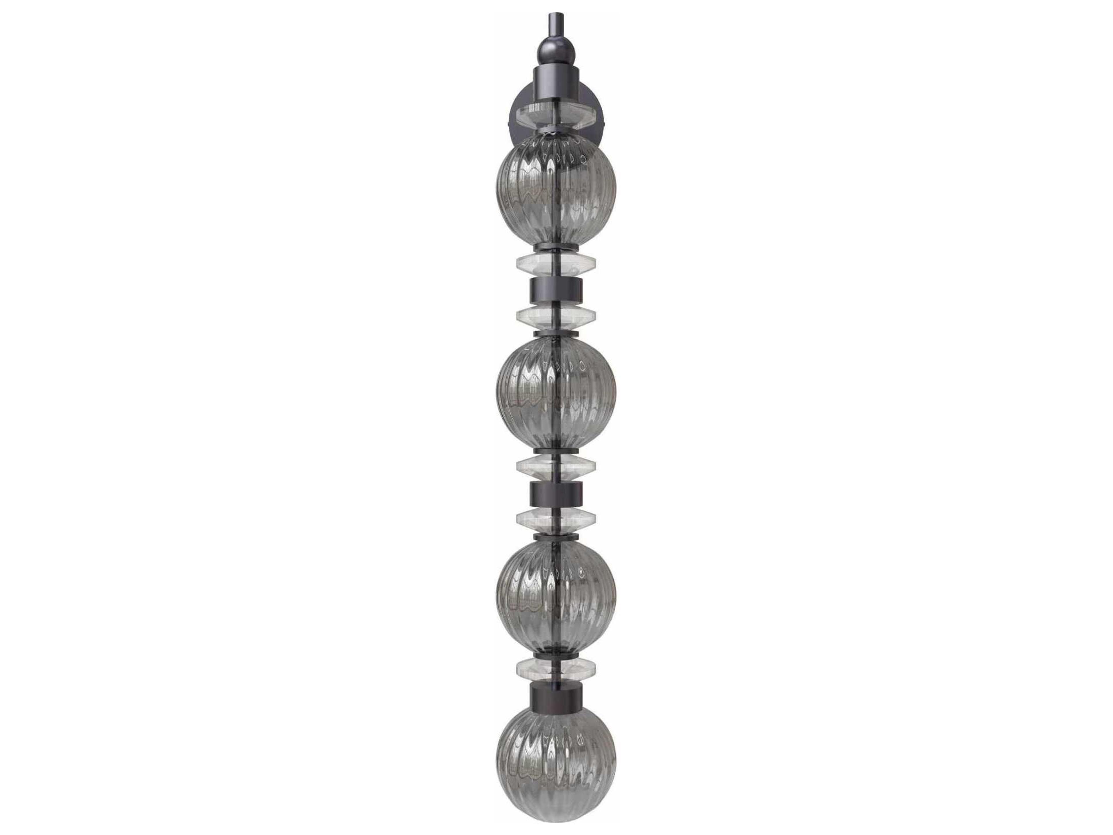 Avenue Lighting Avra 4-Light Black Wall Sconce