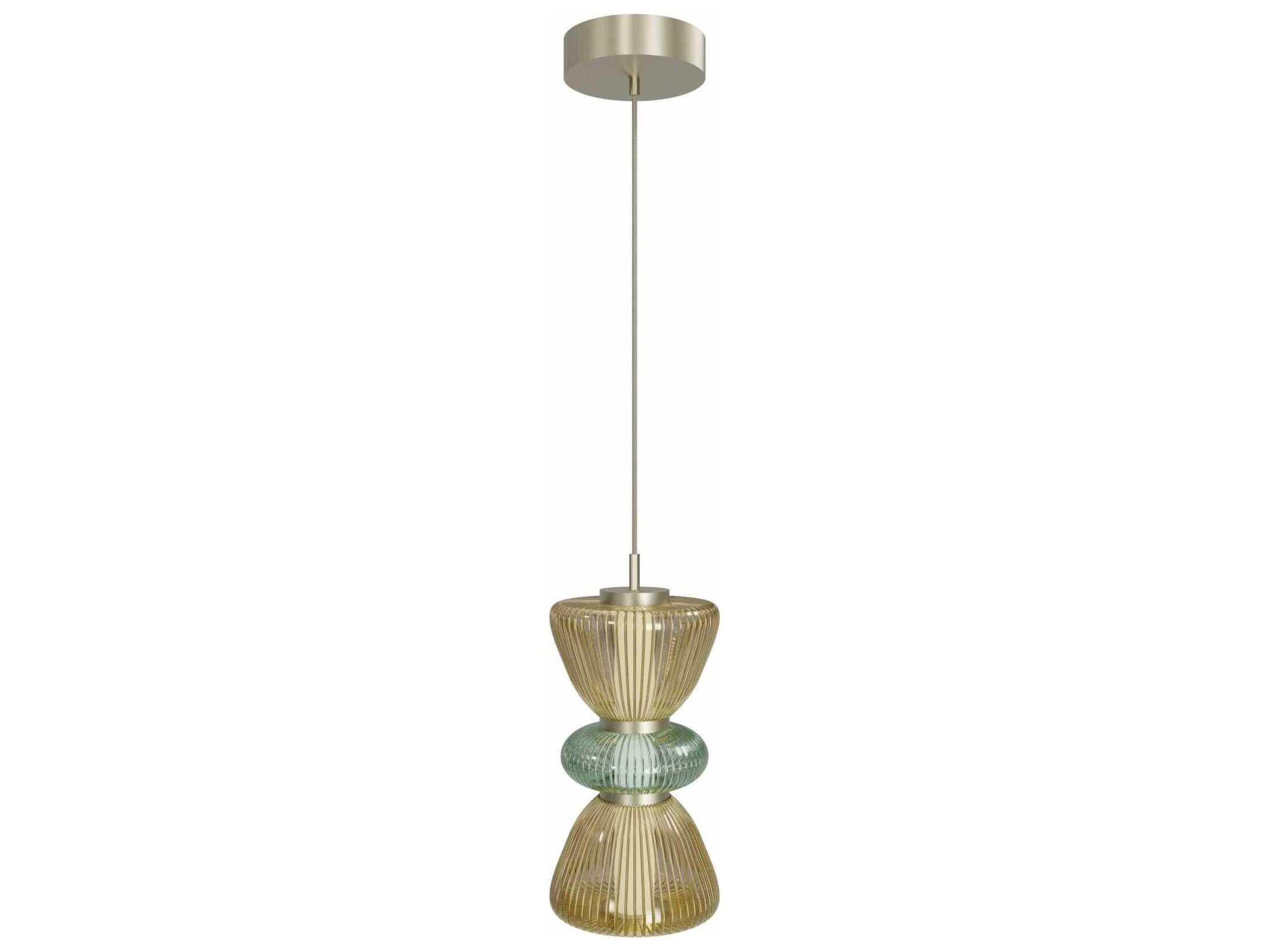 Avenue Lighting Rosewood 2-Light Aged Brass Mini Pendant