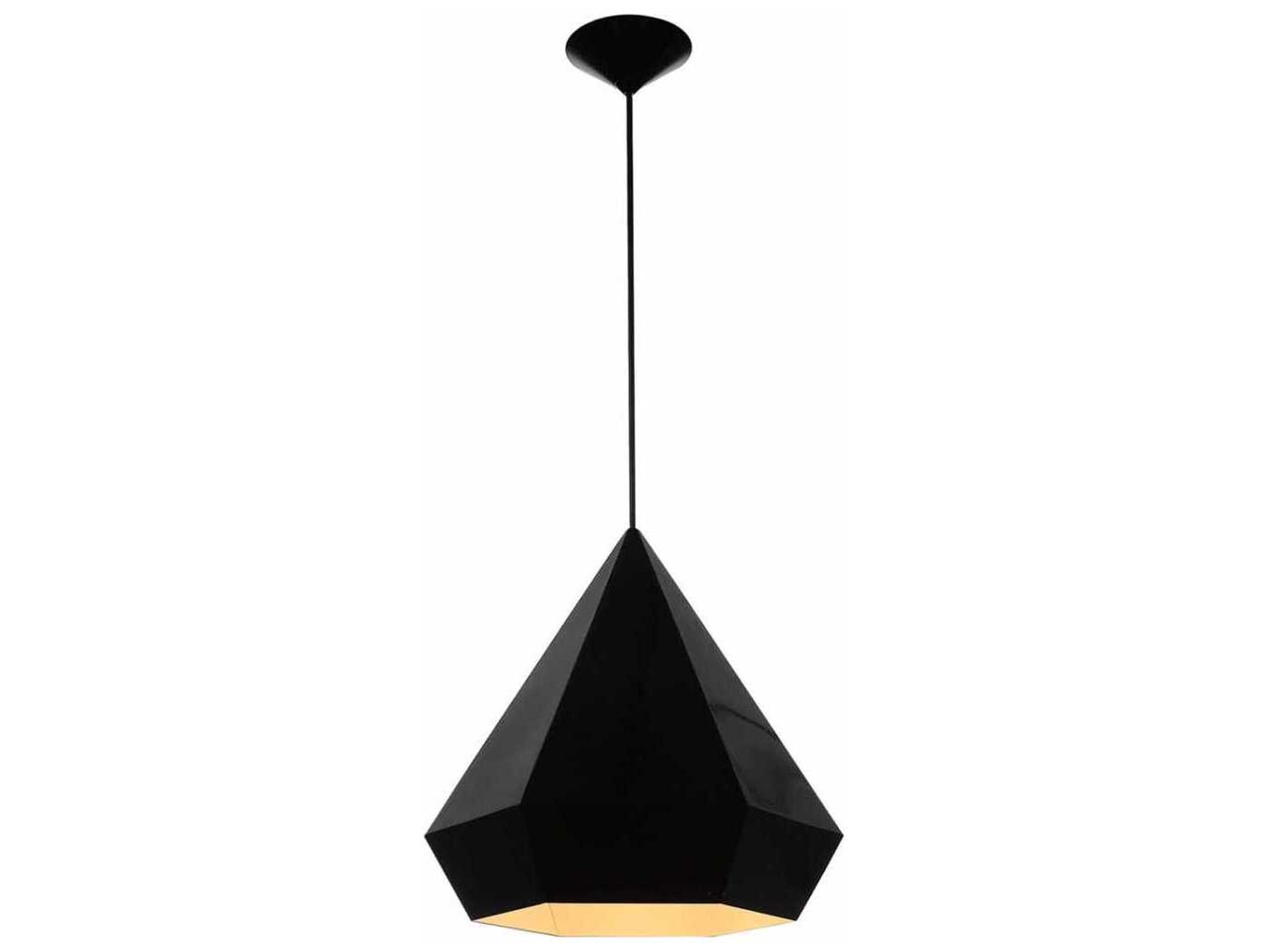 Avenue Lighting Doheny Ave 1-Light Black Pendant