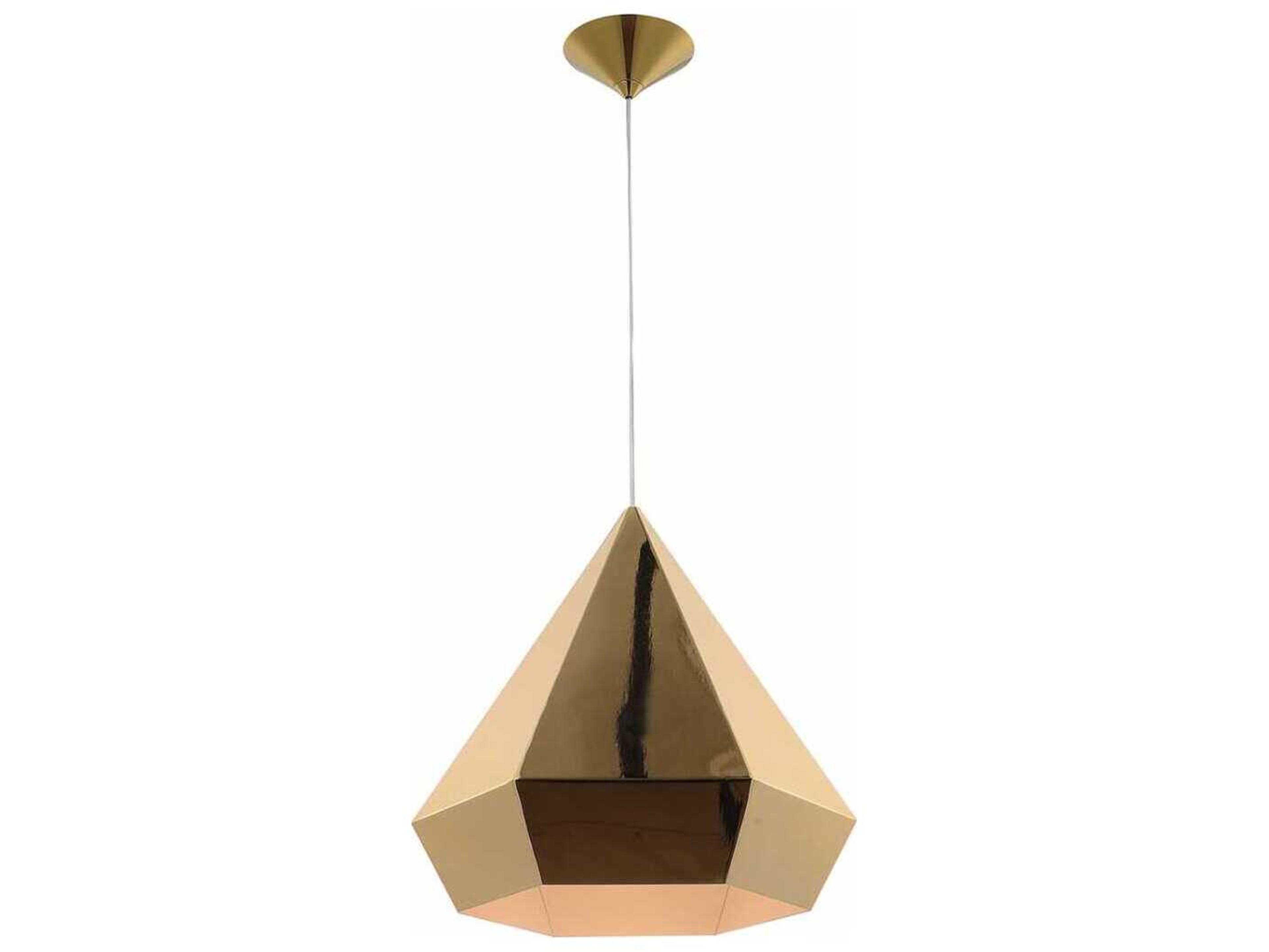 Avenue Lighting Doheny Ave 1-Light Gold Pendant