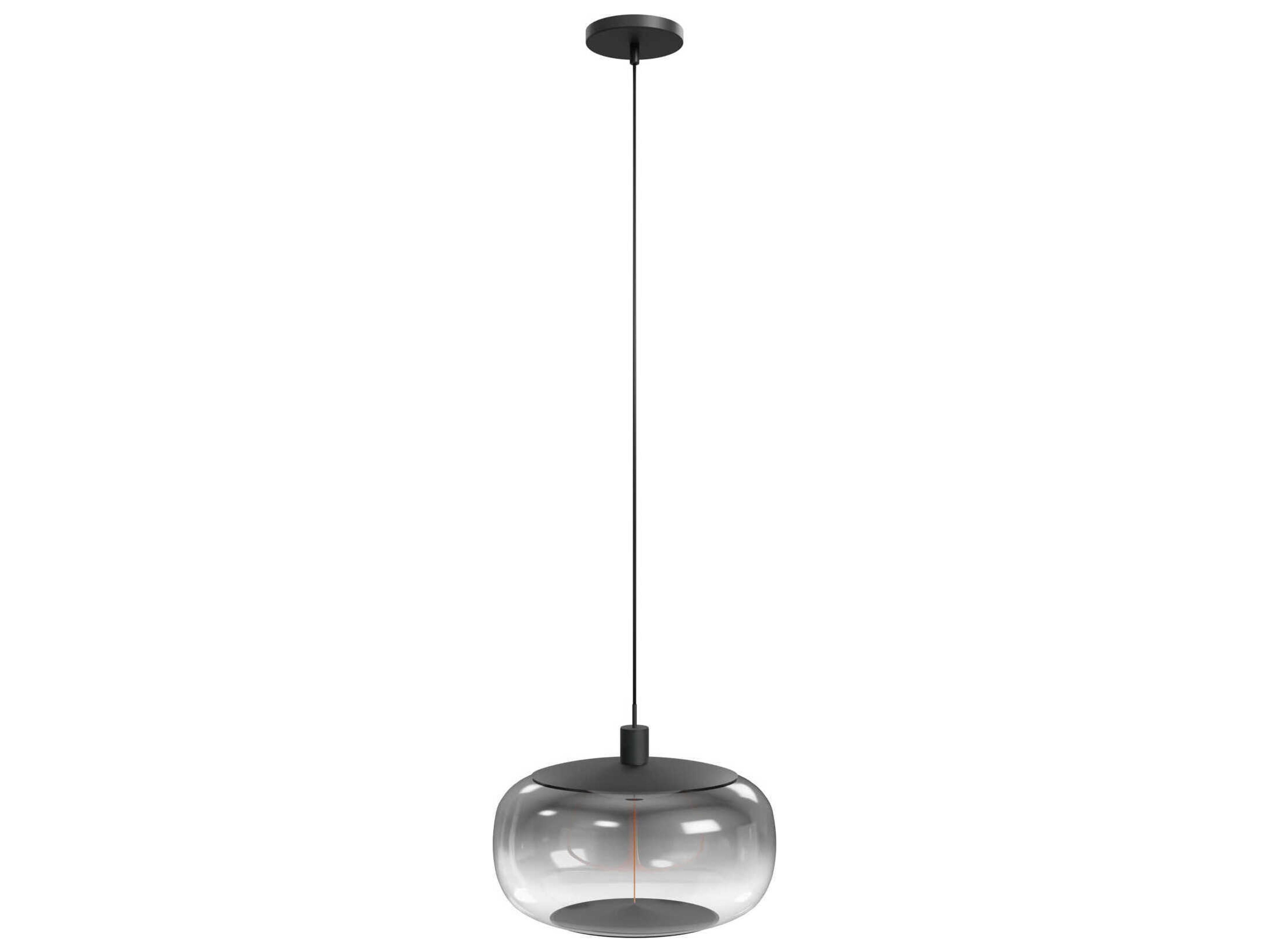 Avenue Lighting Monaco 1-Light Black Globe Mini Pendant