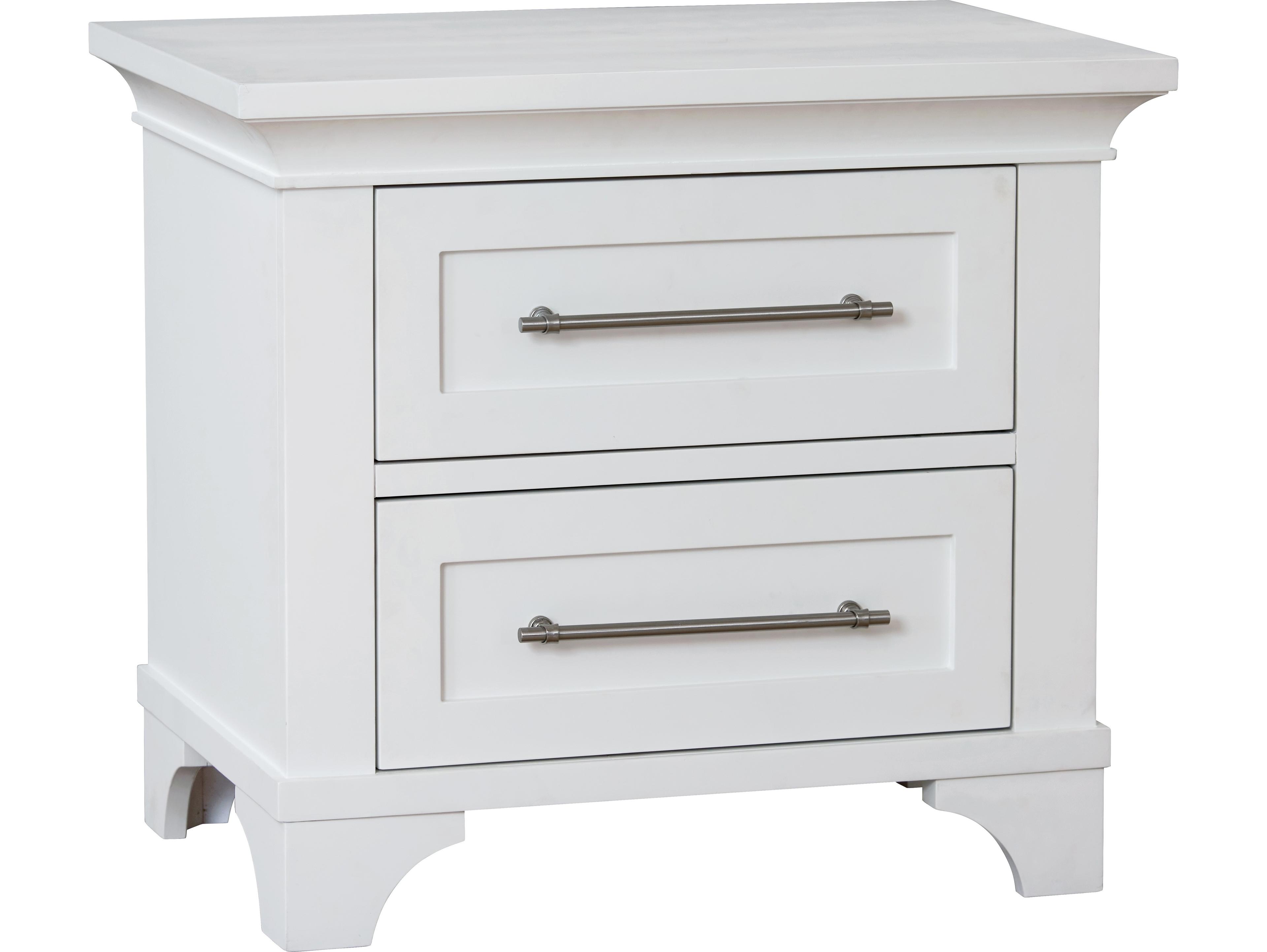 Avalon Furniture 2-Drawers Pine Wood Nightstand